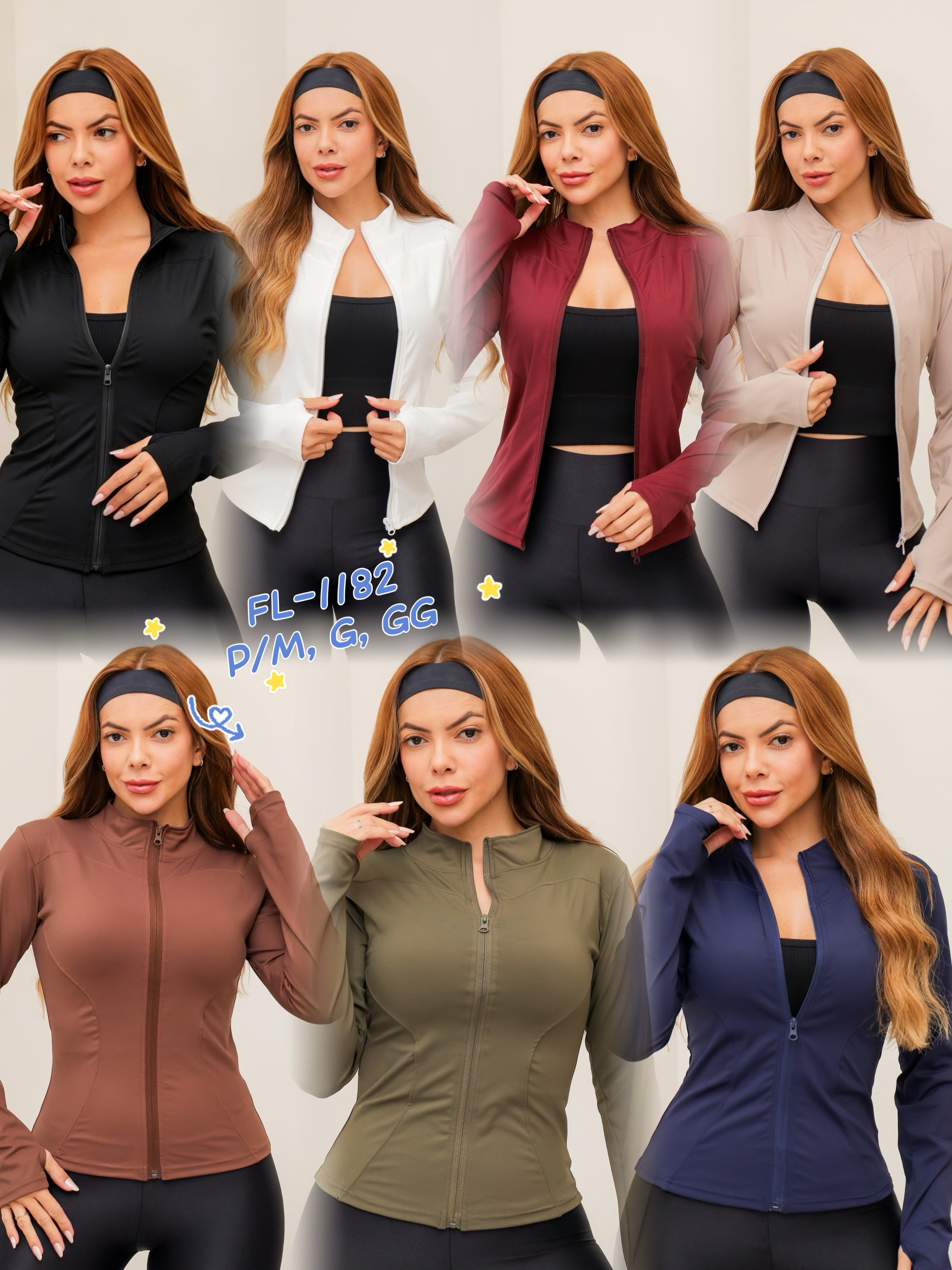 Blusa jaqueta de poliamida grosso  importado 1182