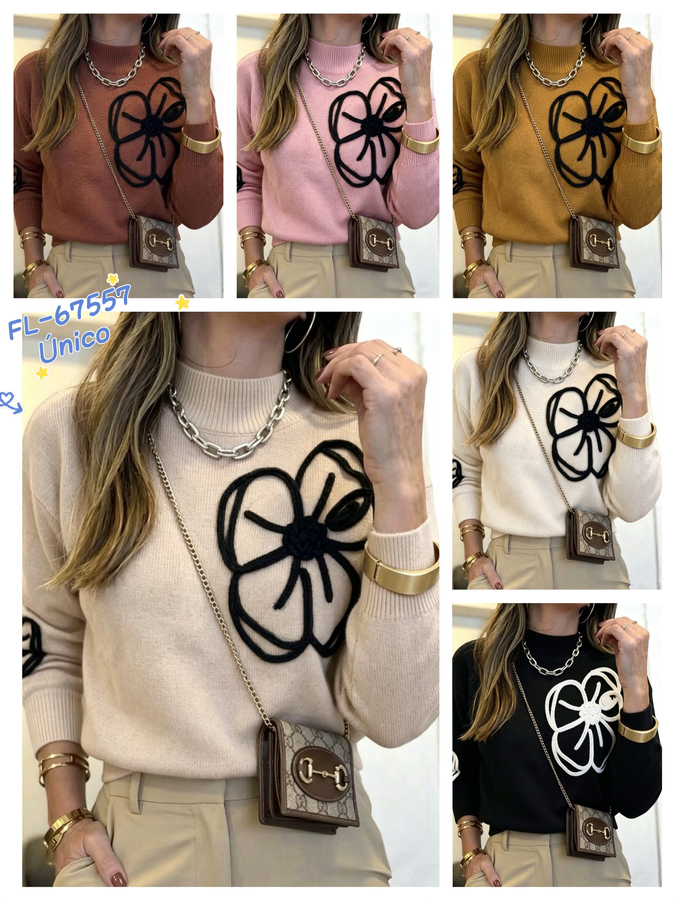 Blusa de modal grosso com bordado importado 67557