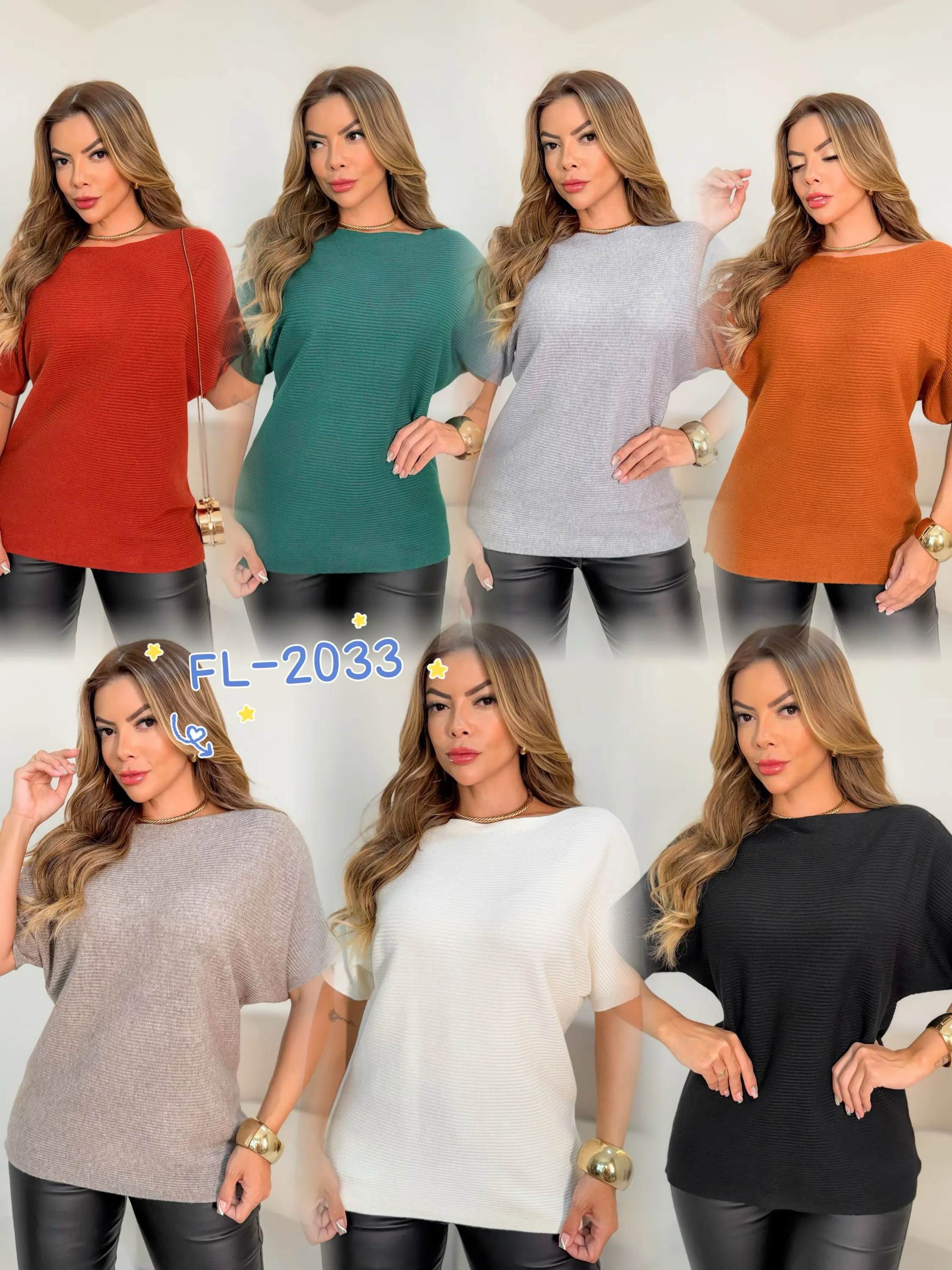 Blusa de modal importado Flora 2033