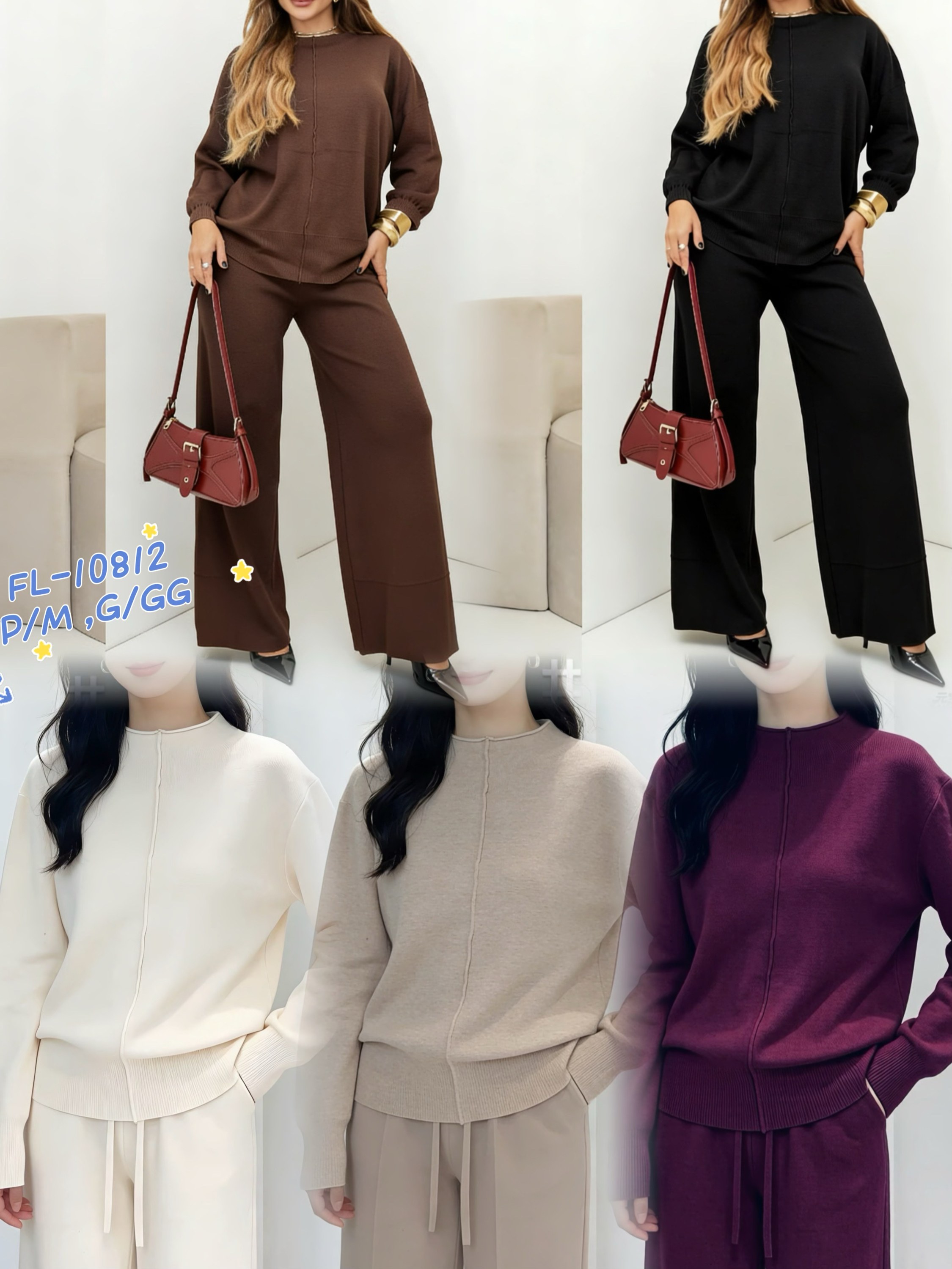 Conjunto ( blusa + calça ) de modal importado 10812