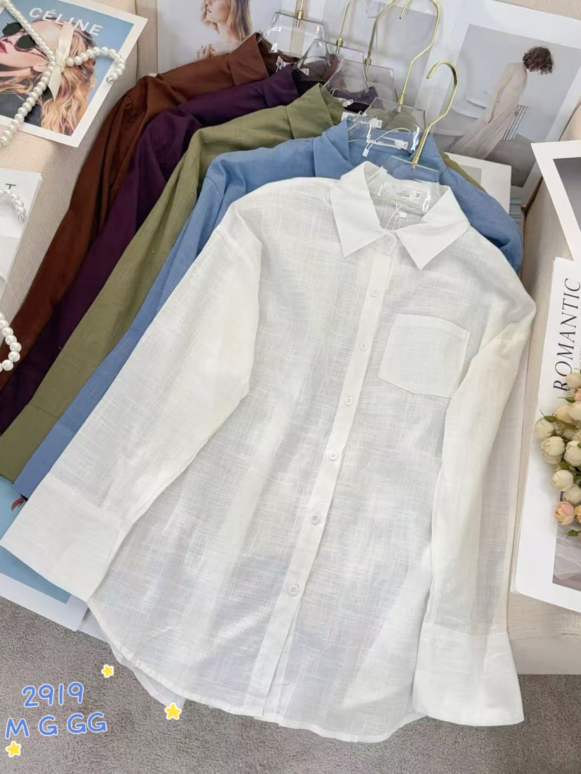 Blusa Camisa de linho importado 2919