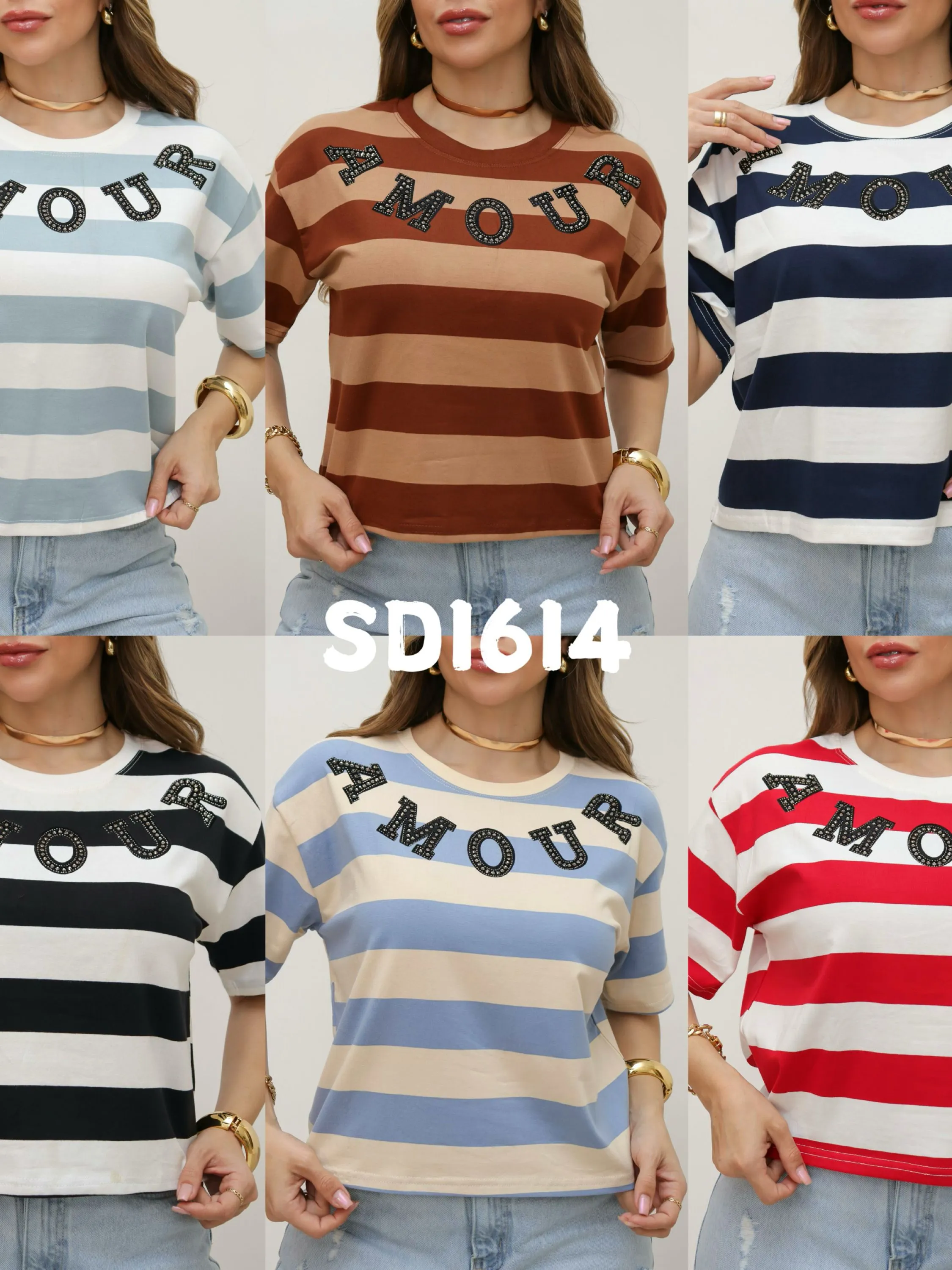Blusa cropped de algodão importado Flora 1614