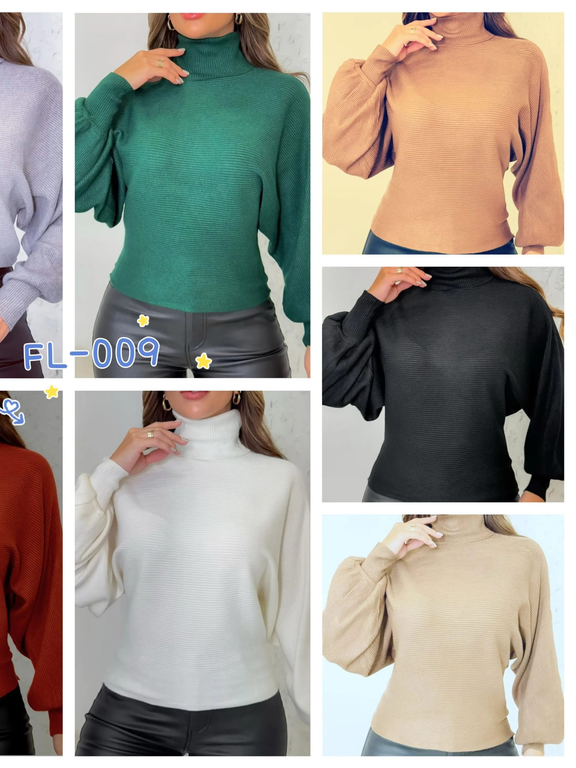 Blusa modal de lã grosso importado Flora 009
