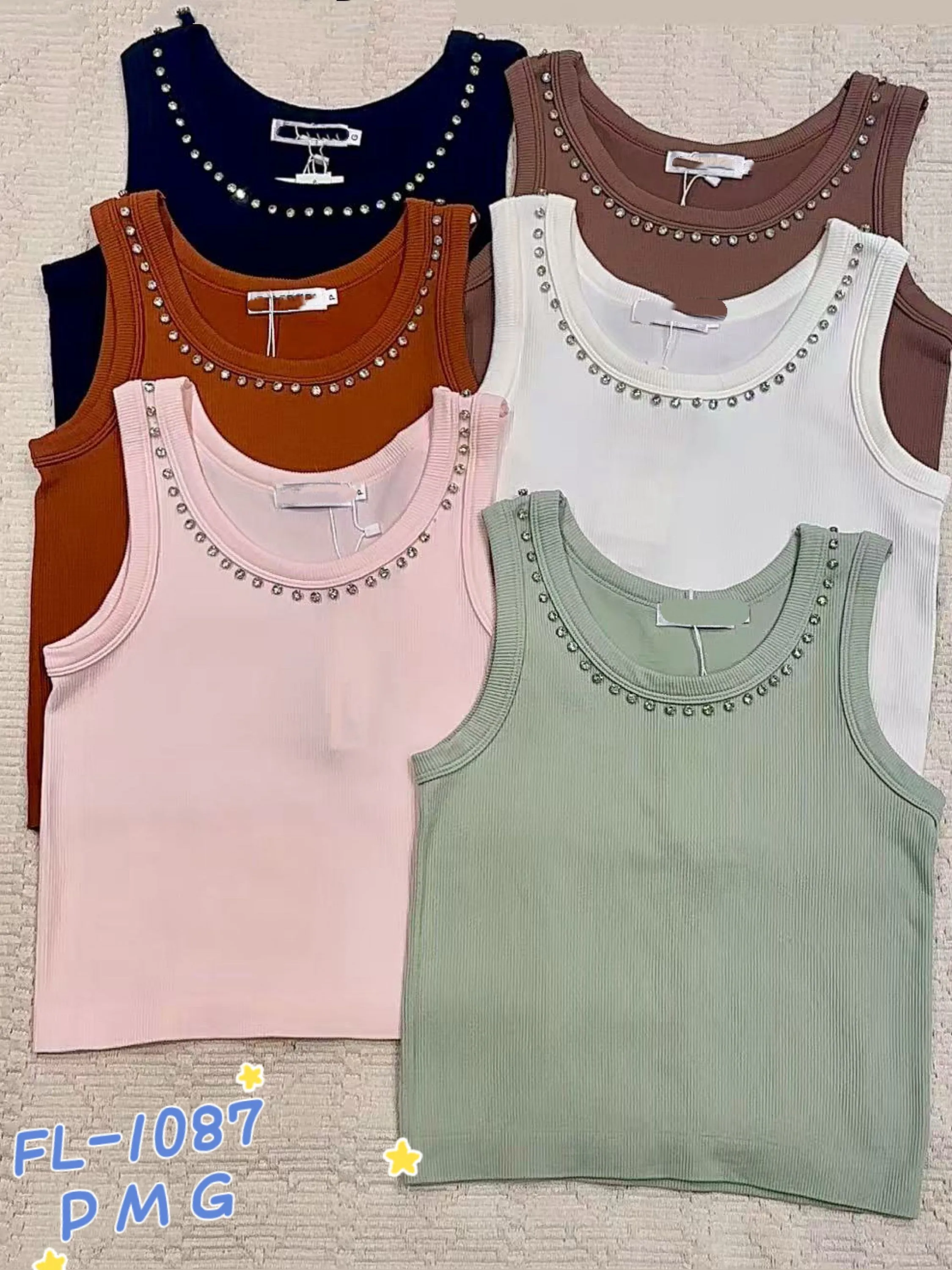 Blusa cropped de canelado com elástico importado 1087