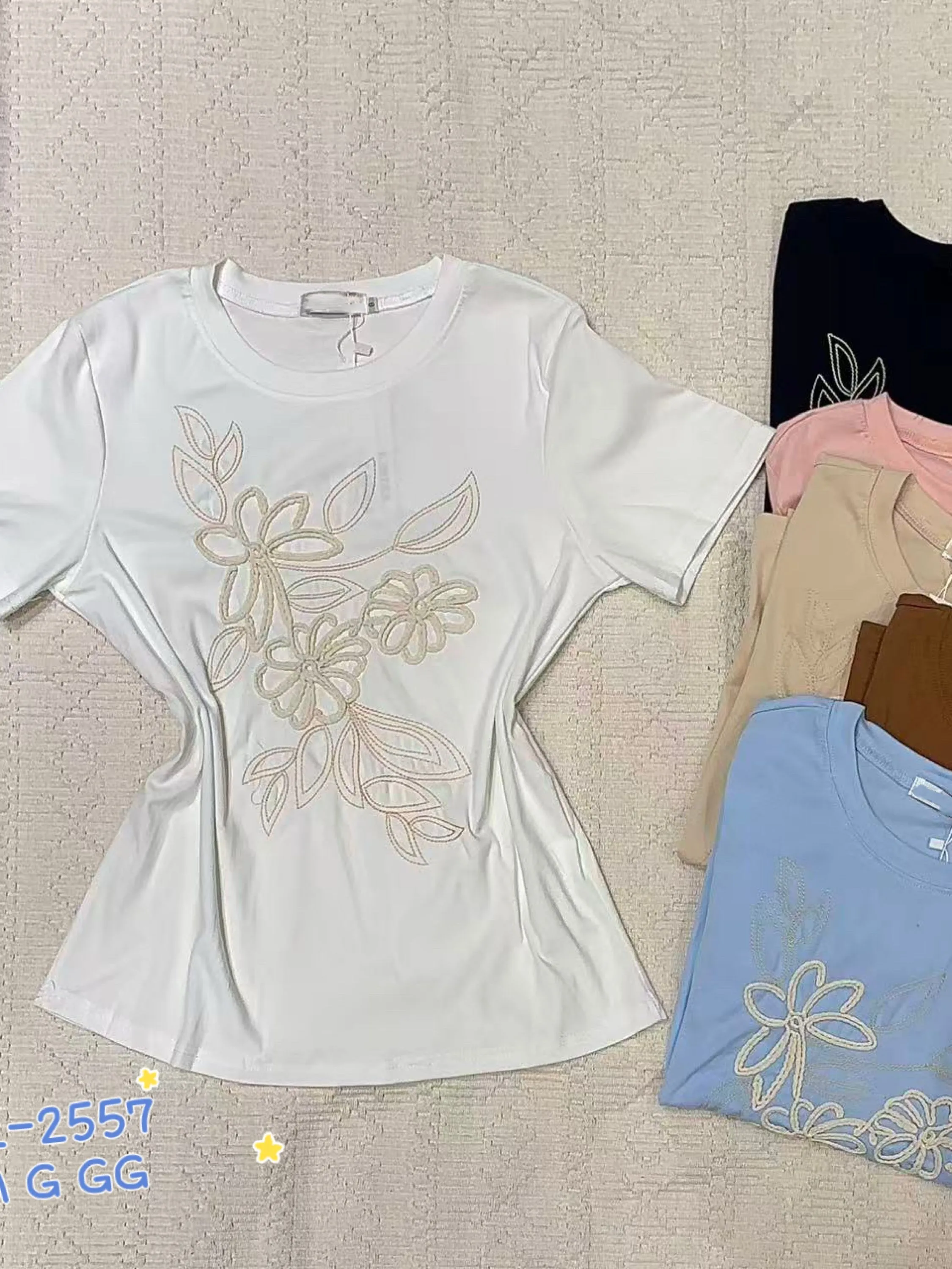 Blusa algodão T-shirts camisetas importado Flora 2557