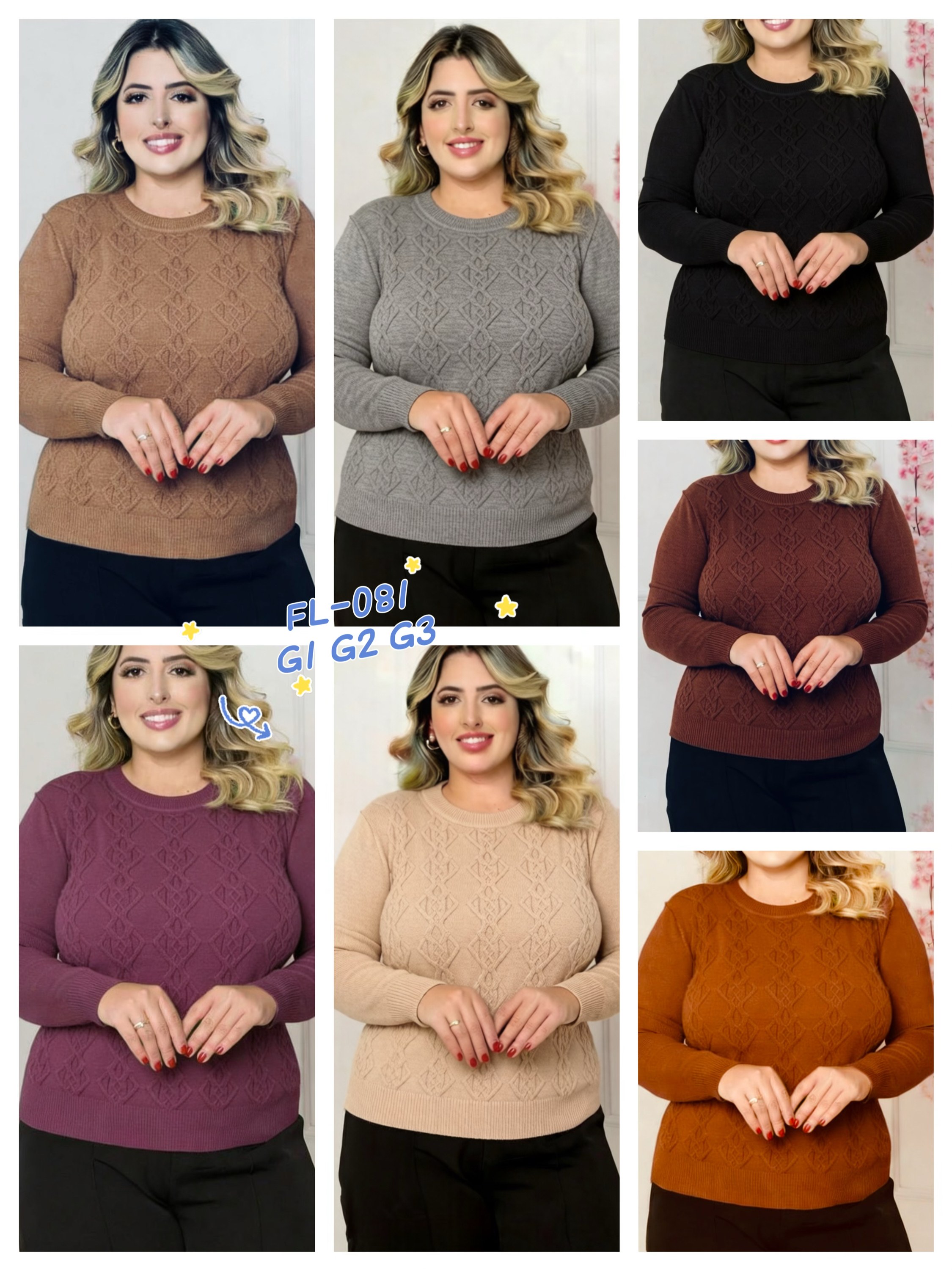 Blusa Plus Size de modal importado 081