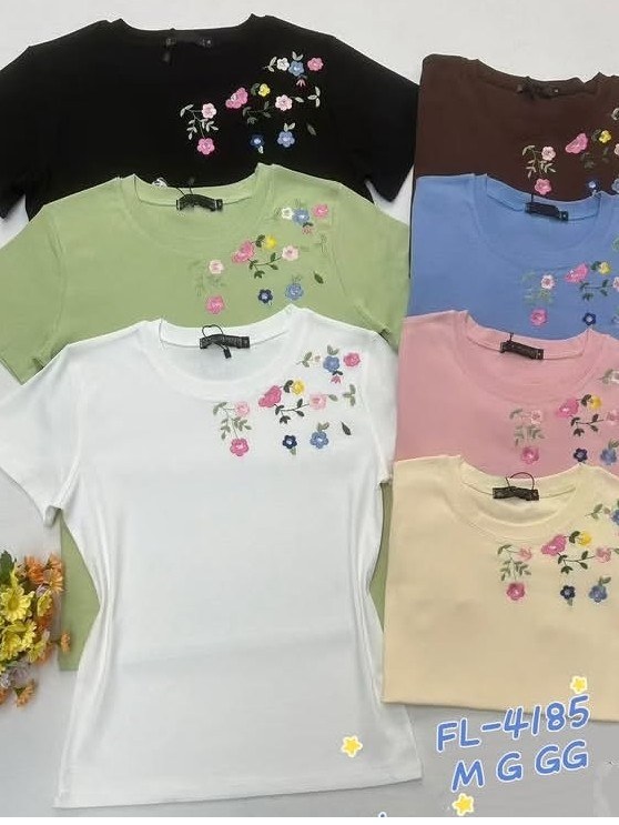 Blusa de algodão com bordado 4185