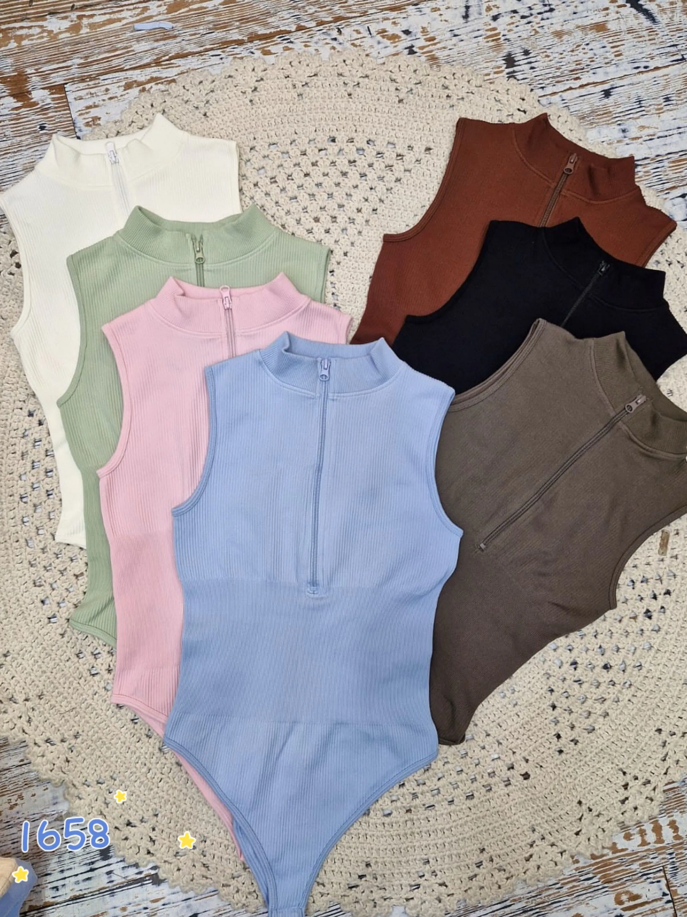 Blusa Body canelado grosso importado Flora 1658