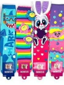 12 PARES MEIA MALUCA 3D ESTAMPAS SORTIDAS