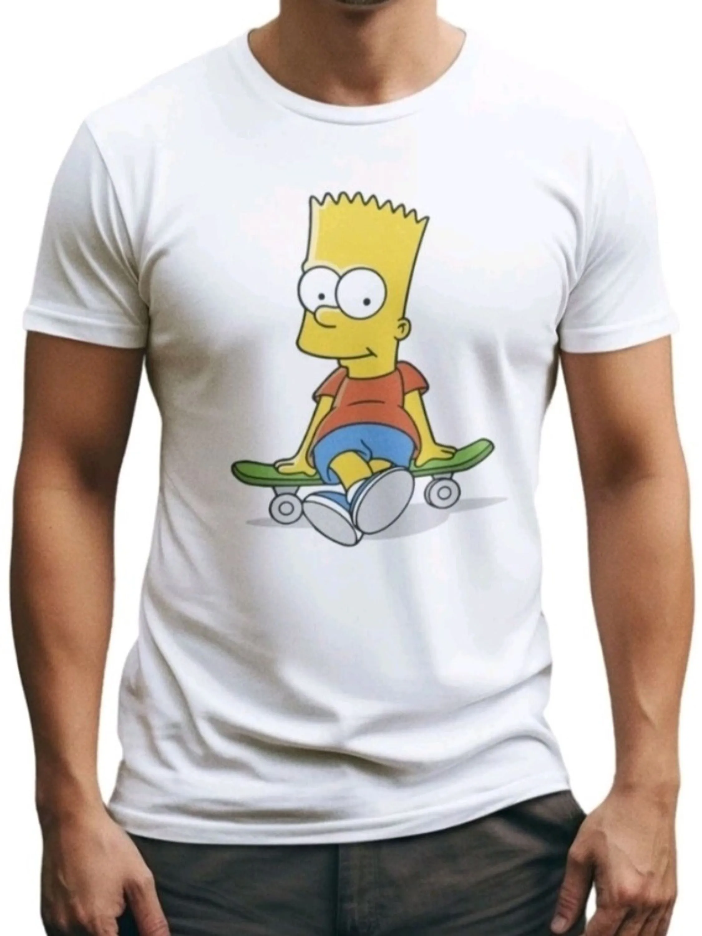 Camiseta masculina algodão personagem