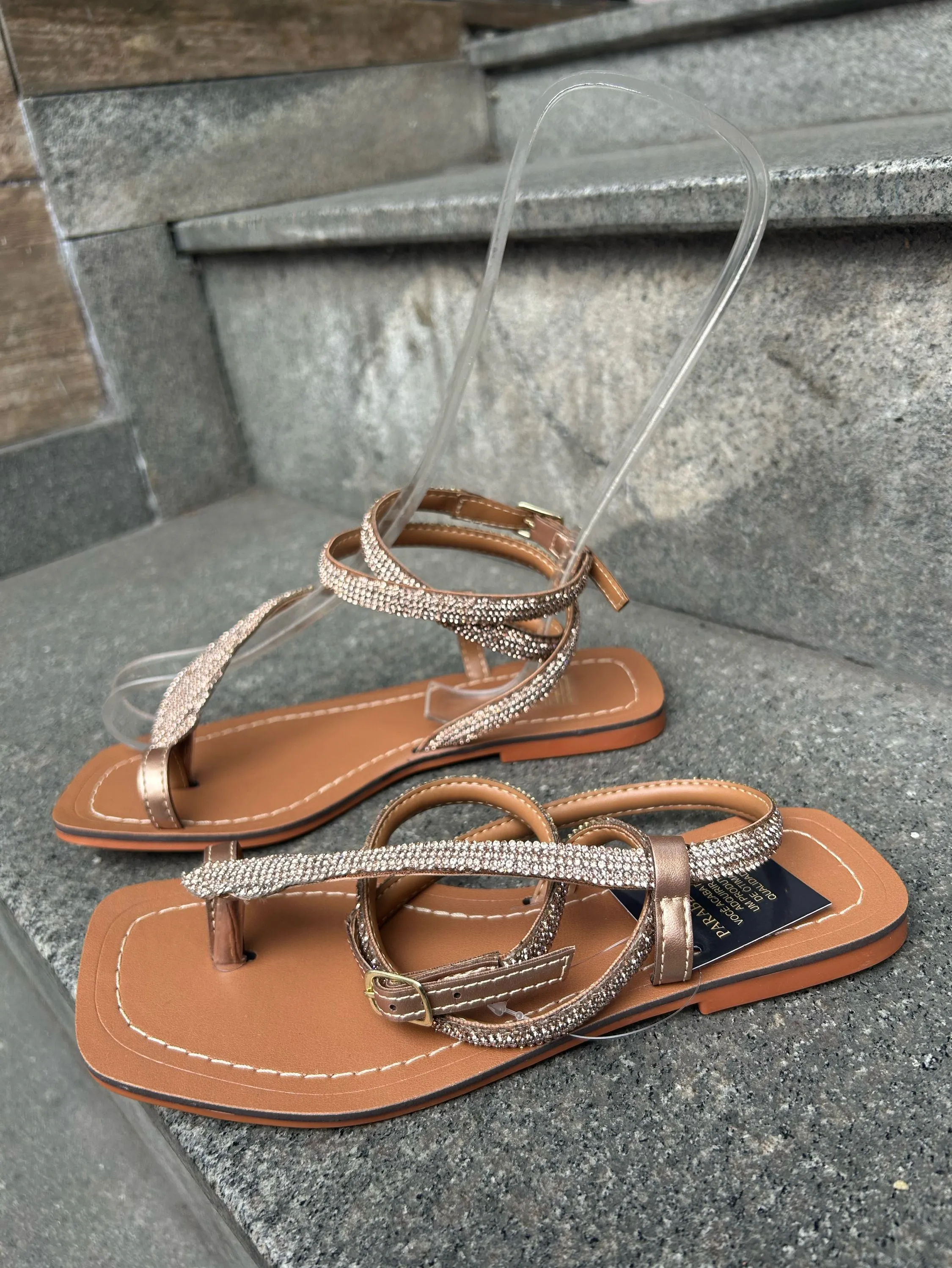 Sandália Rasteira Cobra CHF8041