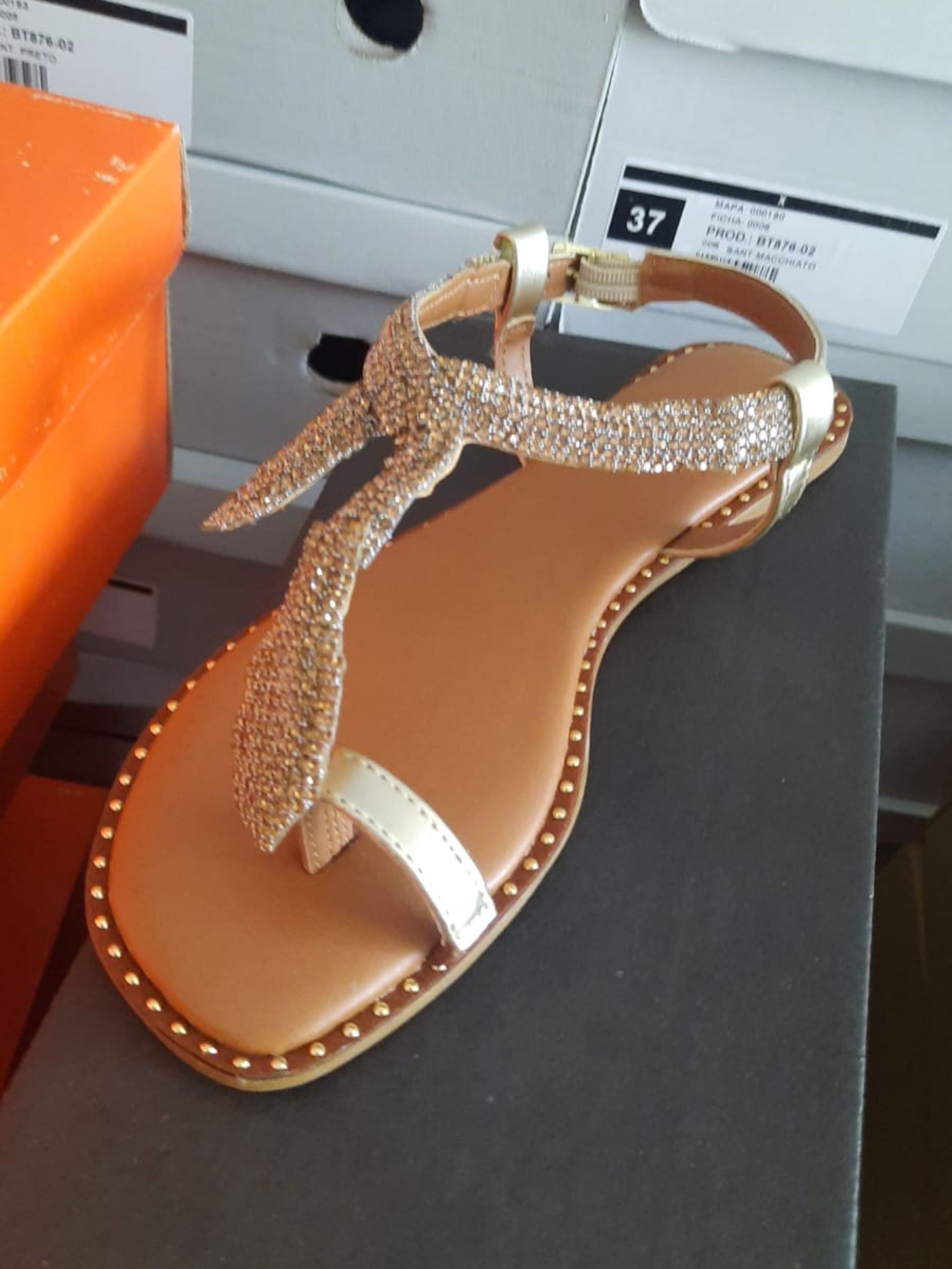 Sandália Rasteira Cobra PS-1037