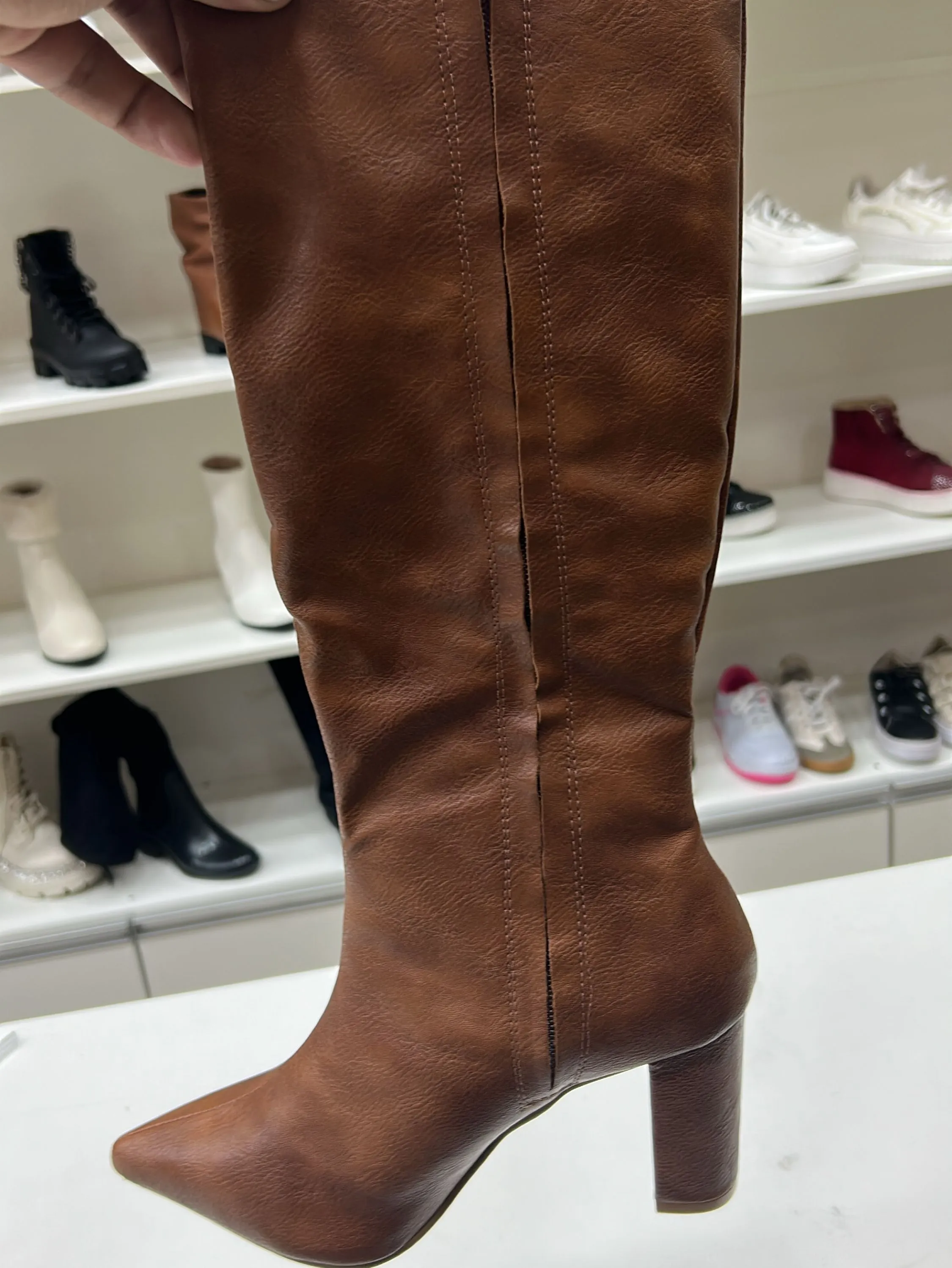 Bota Cano Médio Salto Bloco Destroyed 8686073