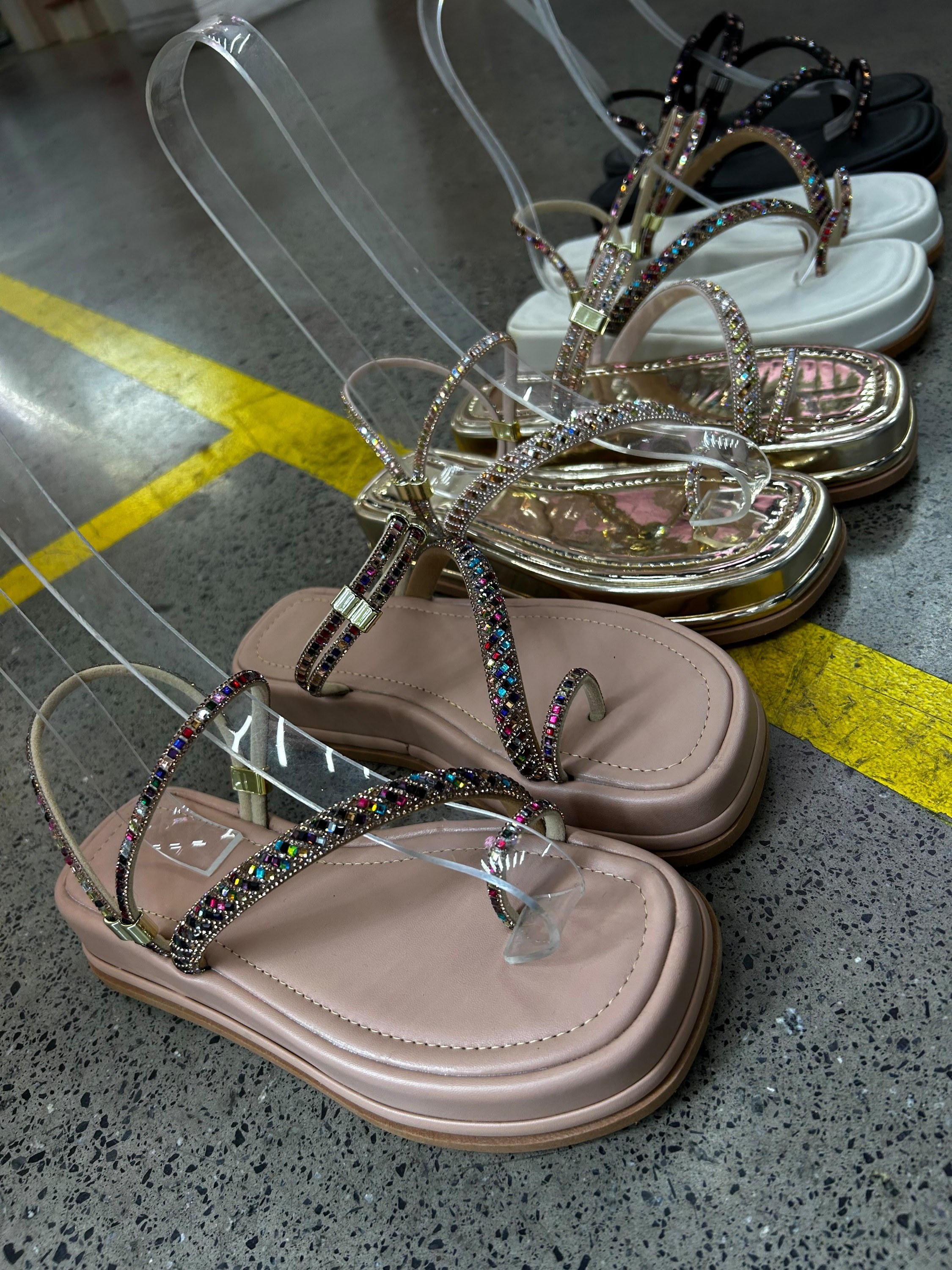 Papete Flat Anelar Strass Collor Samantha SQ102
