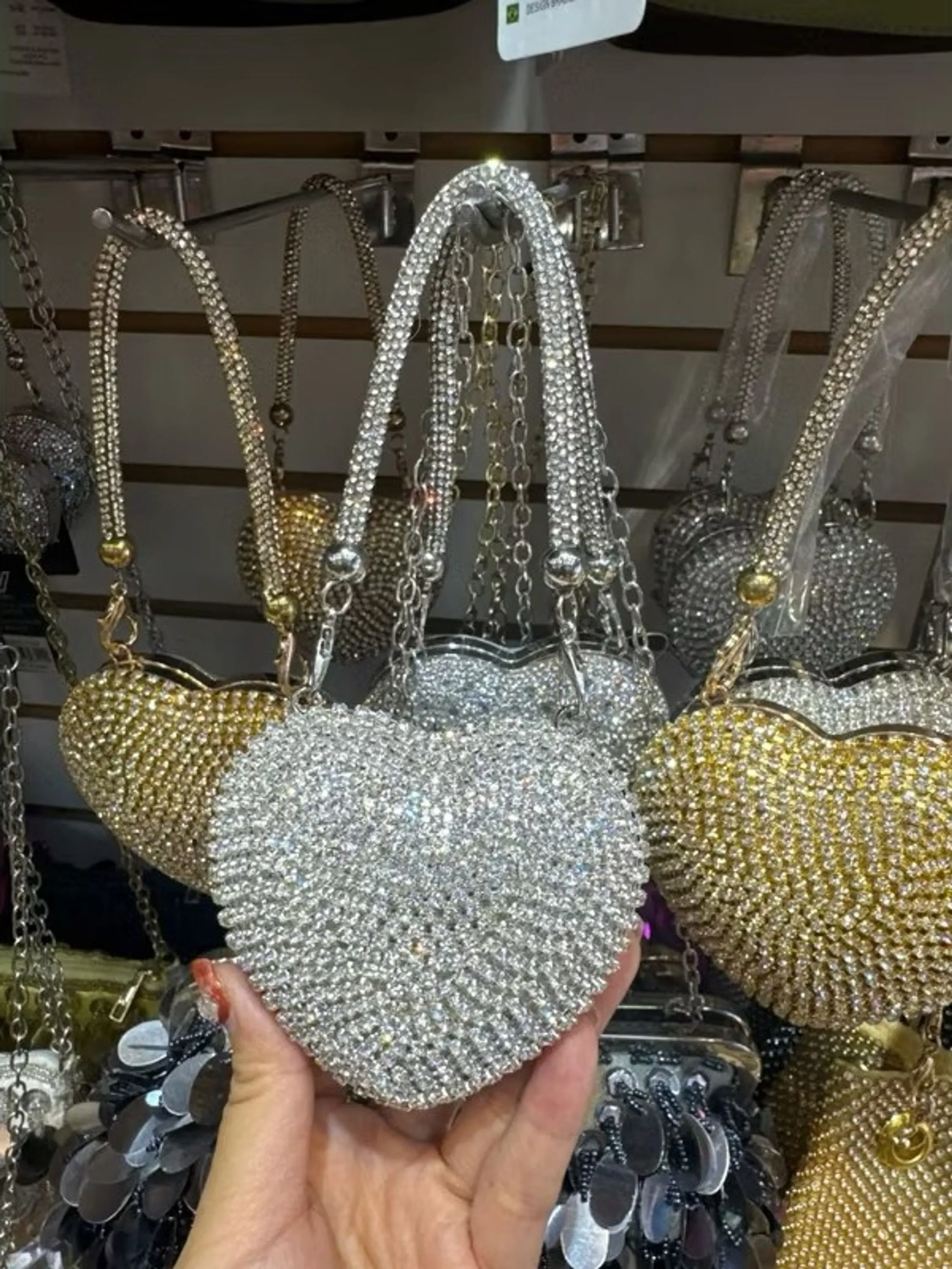 Mini bolsa coração para festa/passeio COD7005
