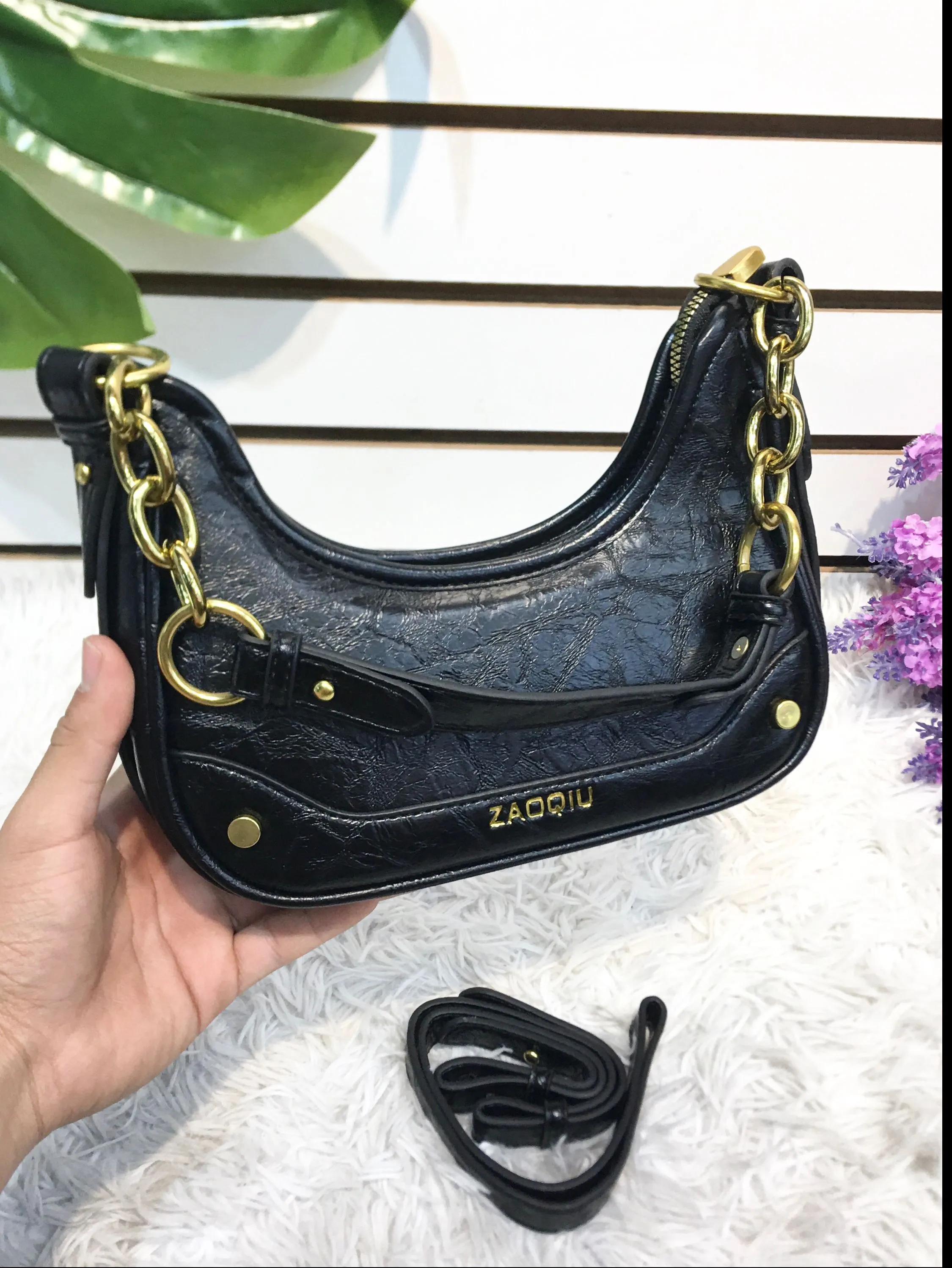 Bolsa transversal média lua 1211#
