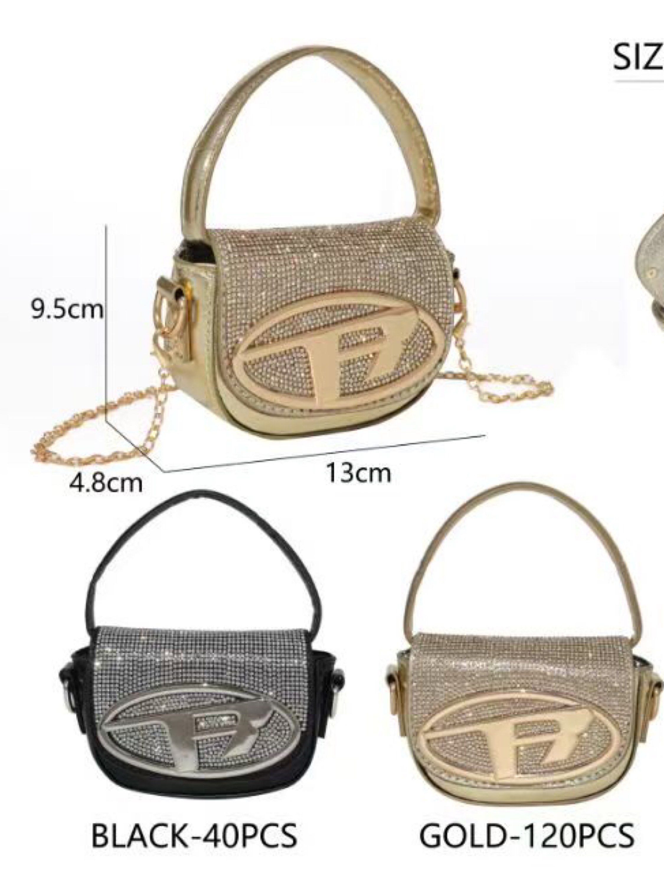 Mini bolsa strass brilhante , para festa#388
