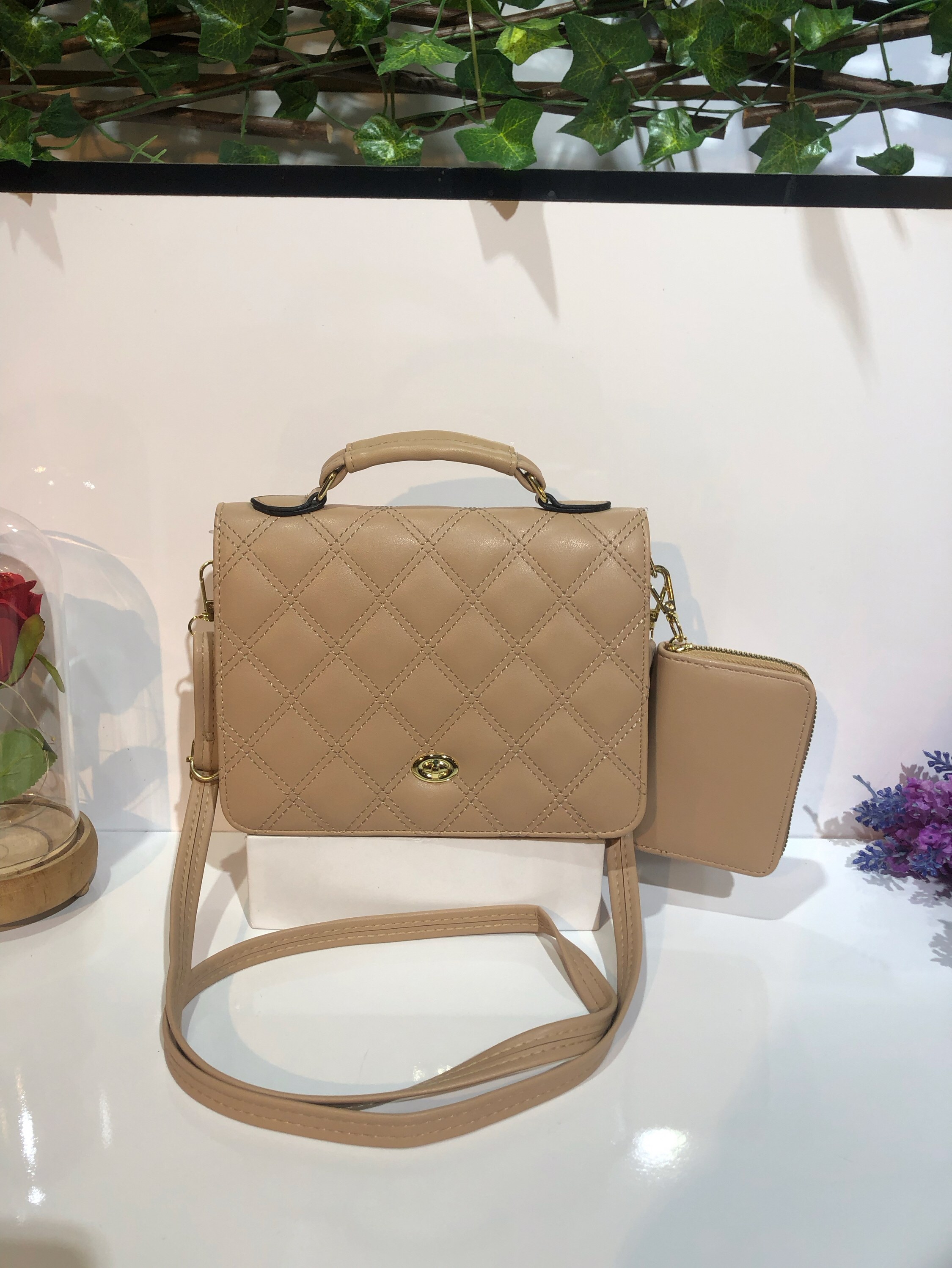 Bolsa transversal com carteirinha #k1218