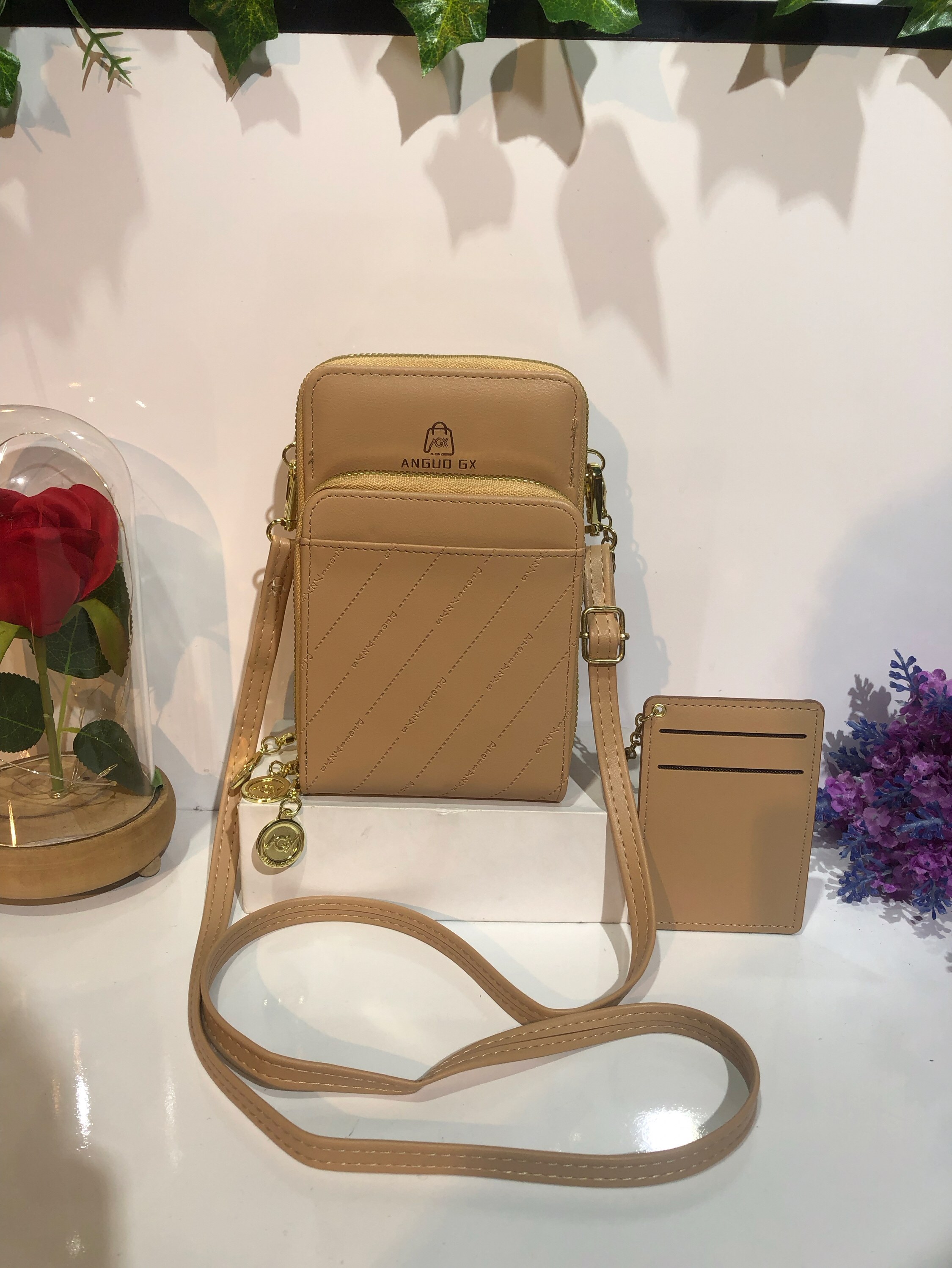 Bolsa tranversal com porta cartão #GX80-8471