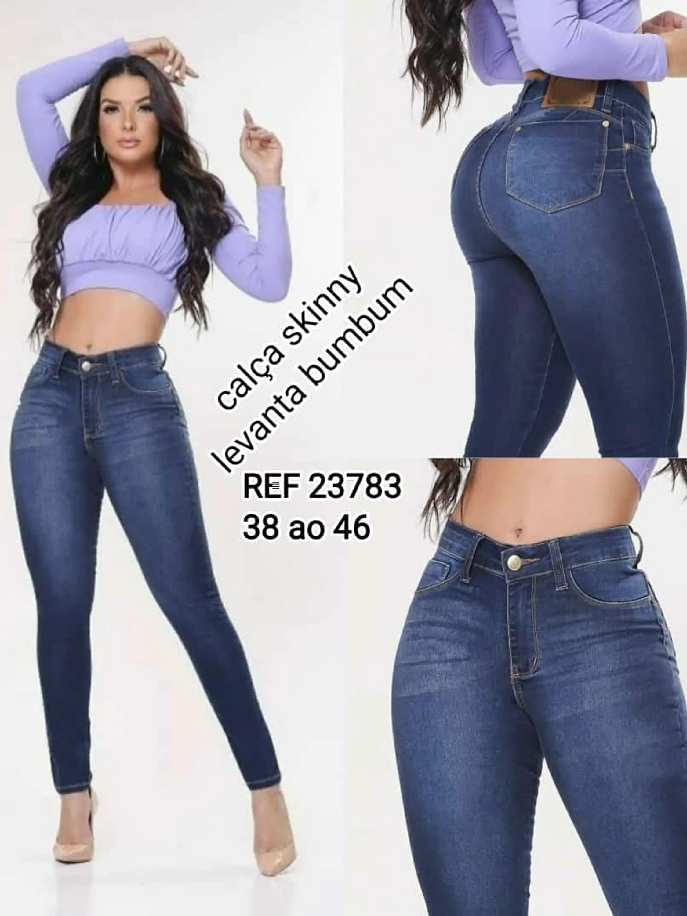 Calça jeans fem skiny