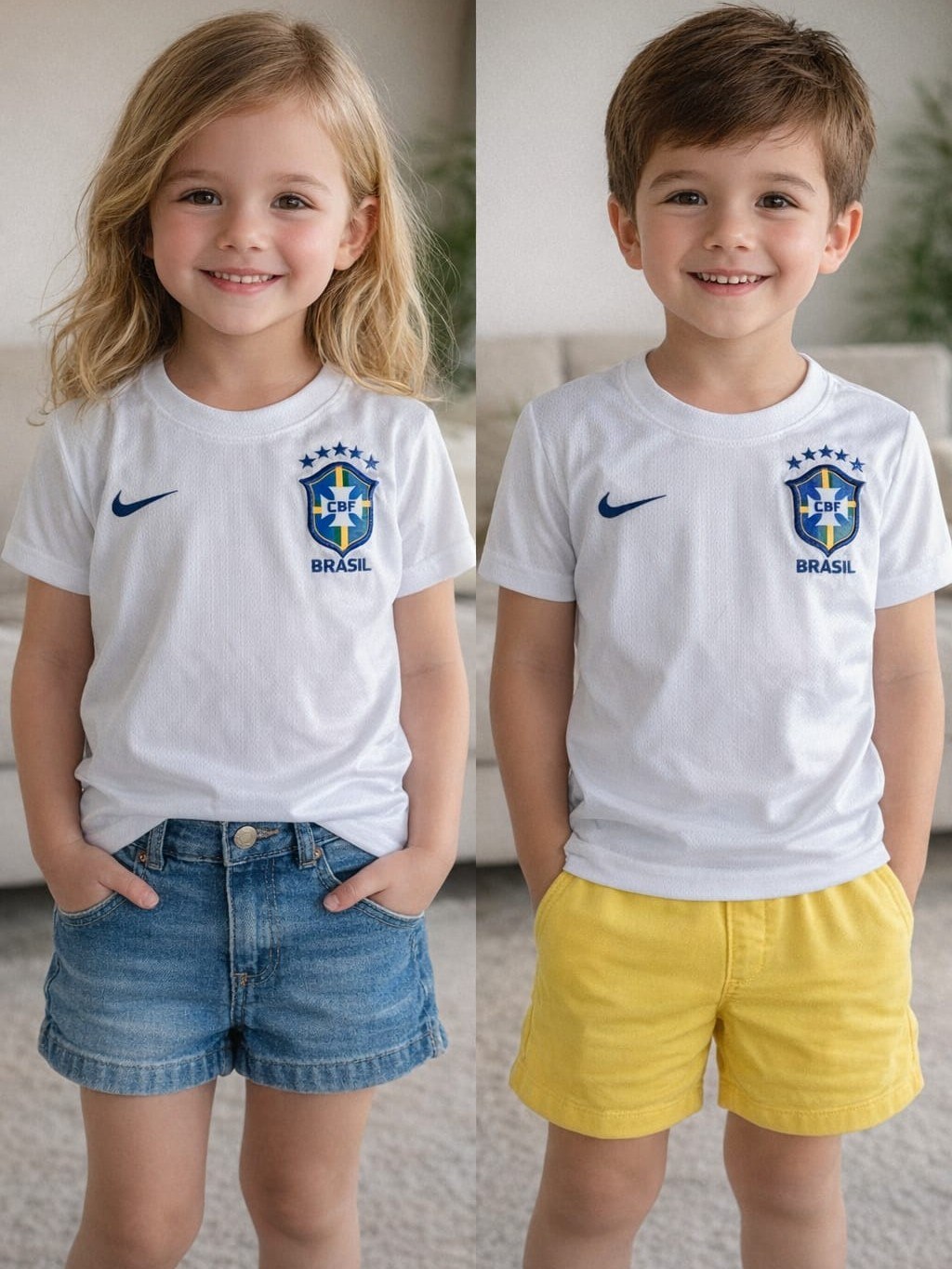 Camiseta do Brasil infantil