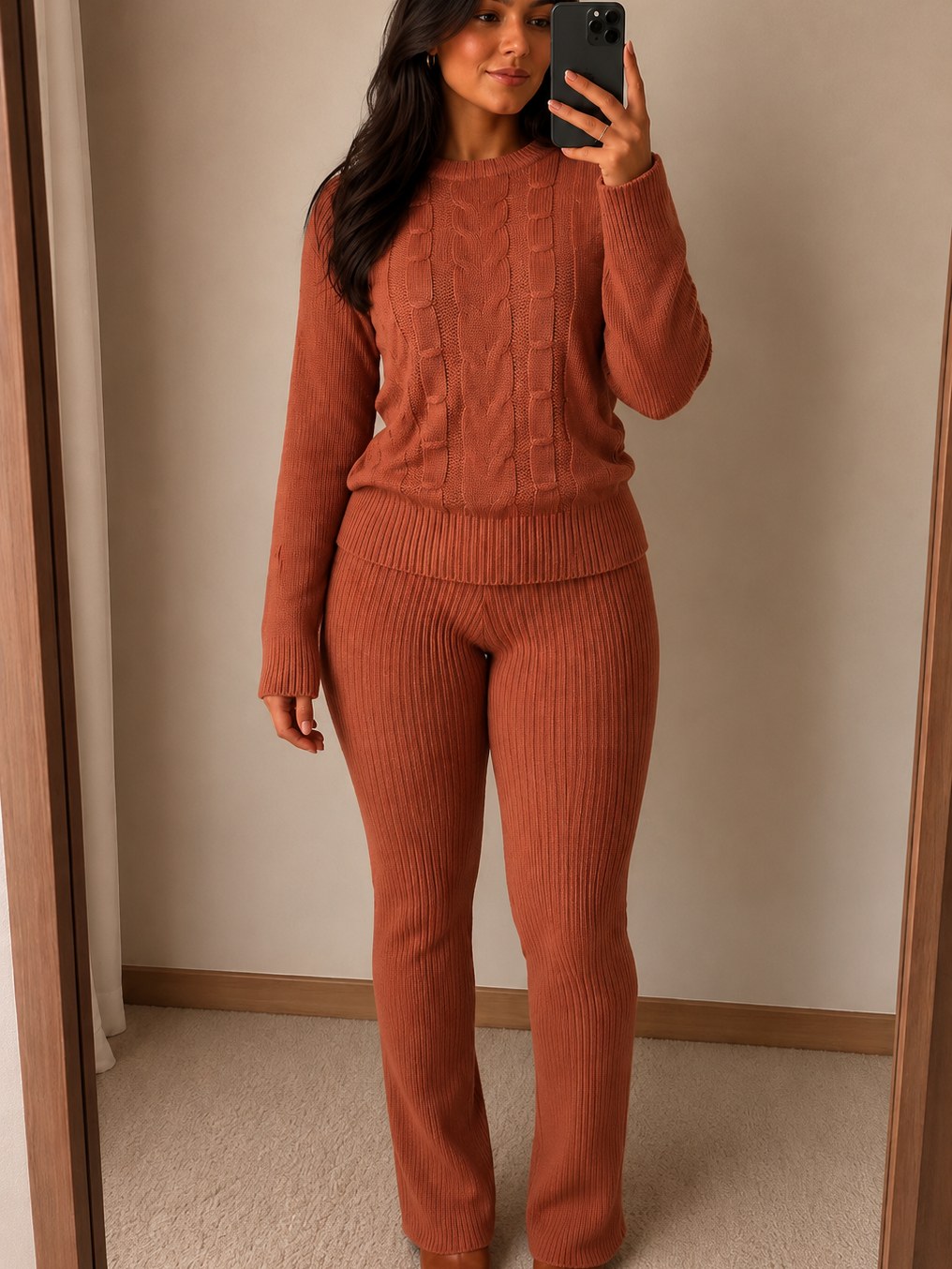 Conjunto tricôt modal