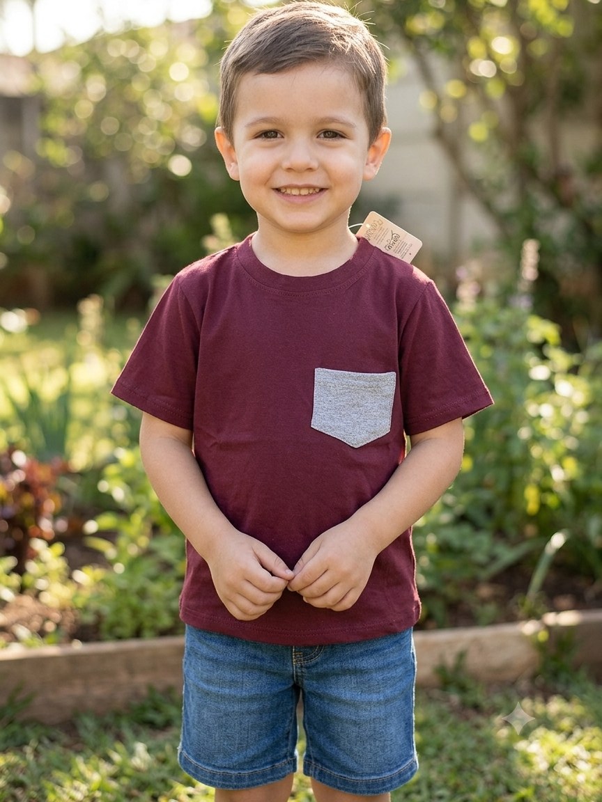 Camiseta infantil e juvenil
