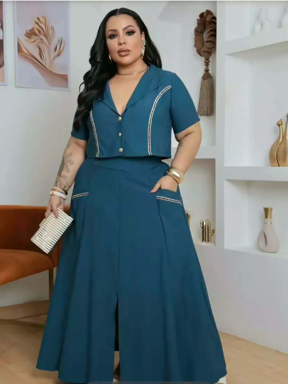 Conjunto plus size Alicia