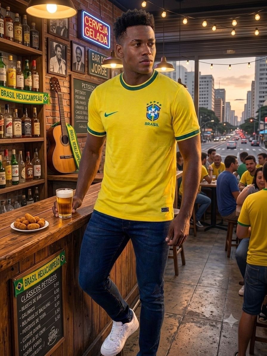 Camiseta do Brasil masculino