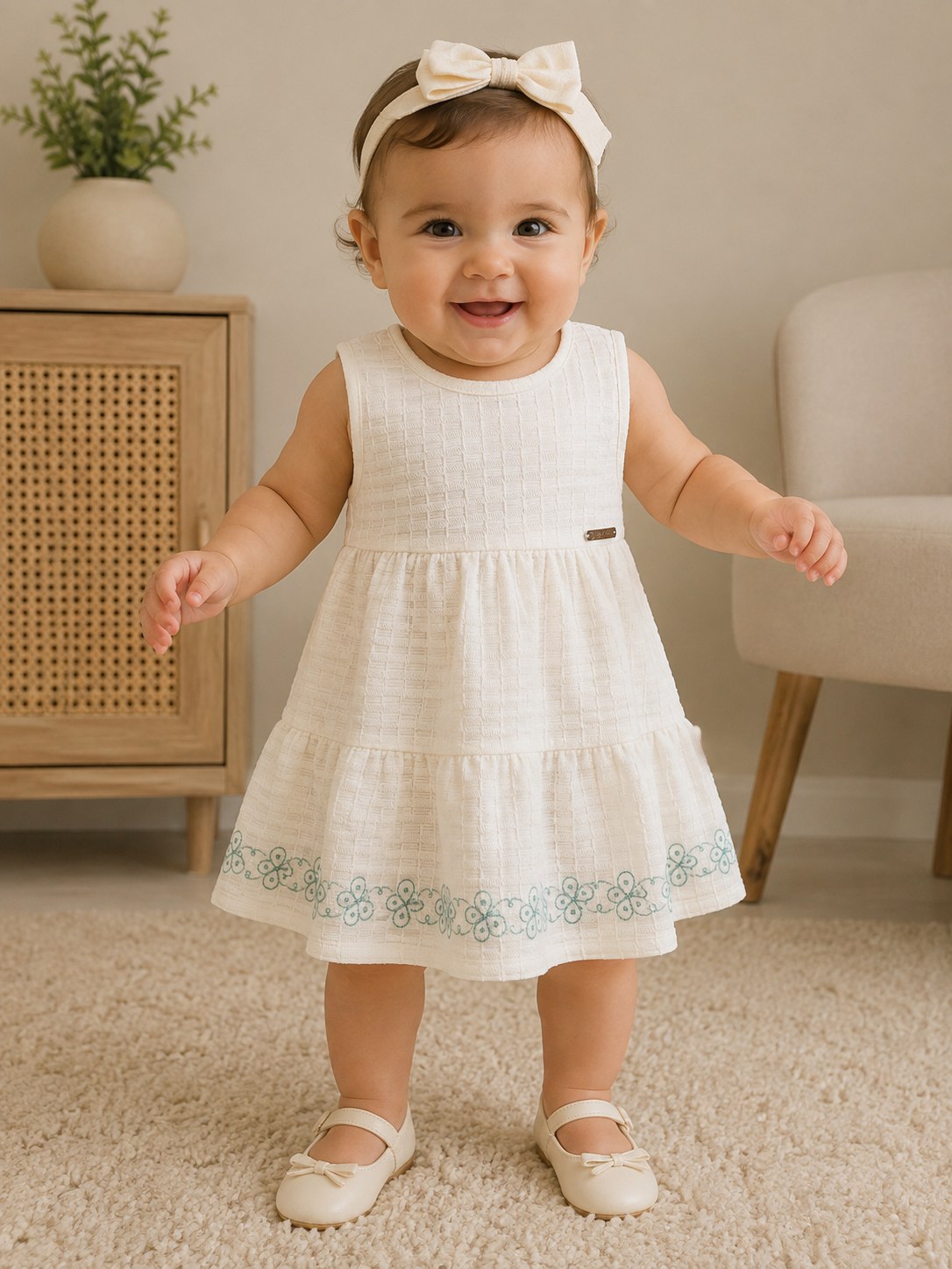 Vestido infantil bebê Tileesul Premium