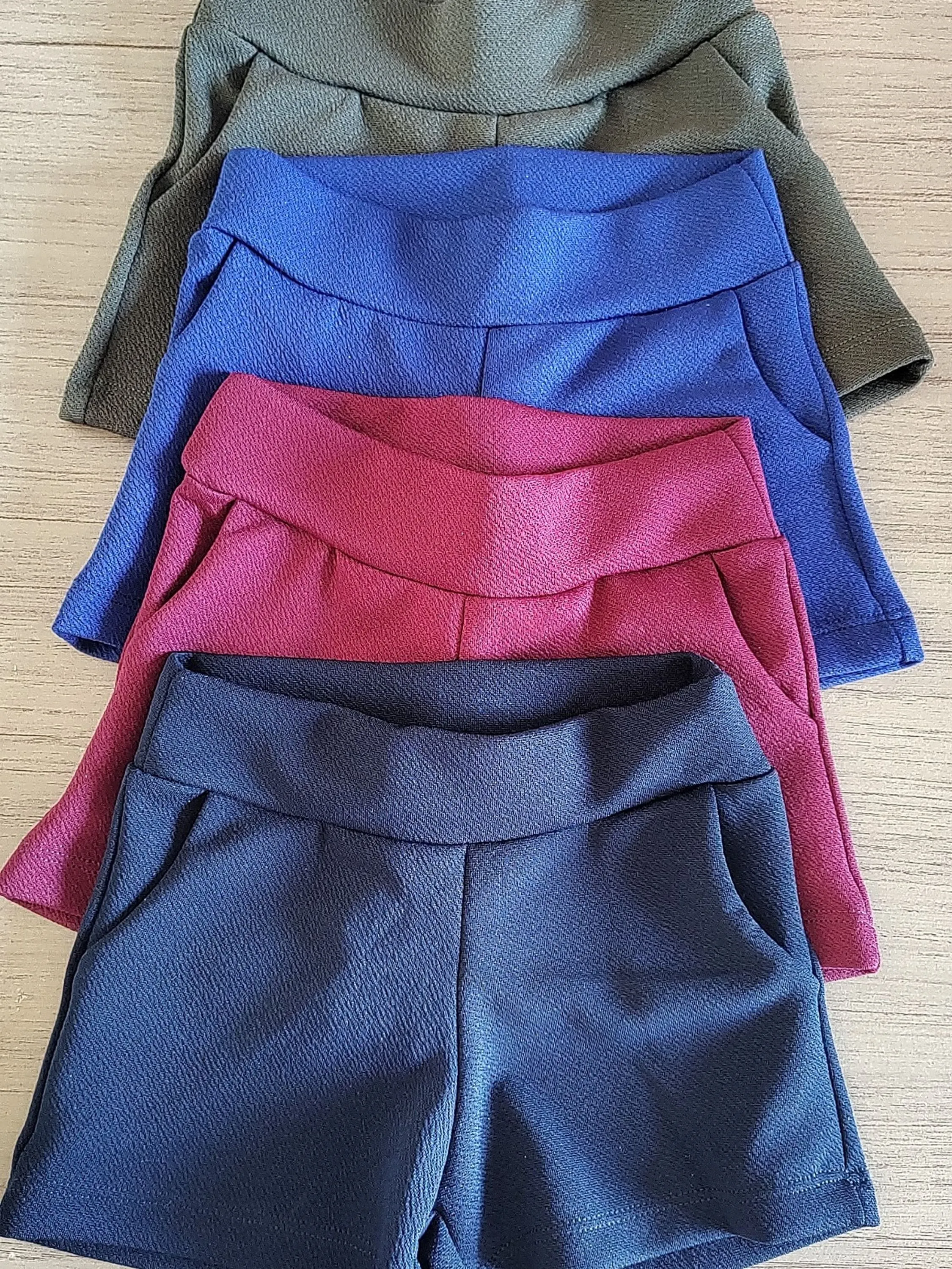 Short infantil de malha