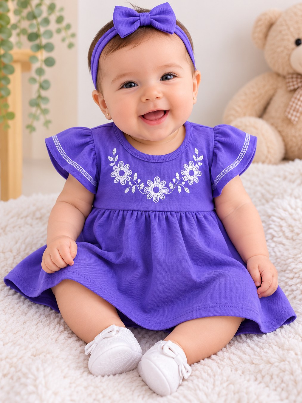Vestido infantil bebê Tileesul