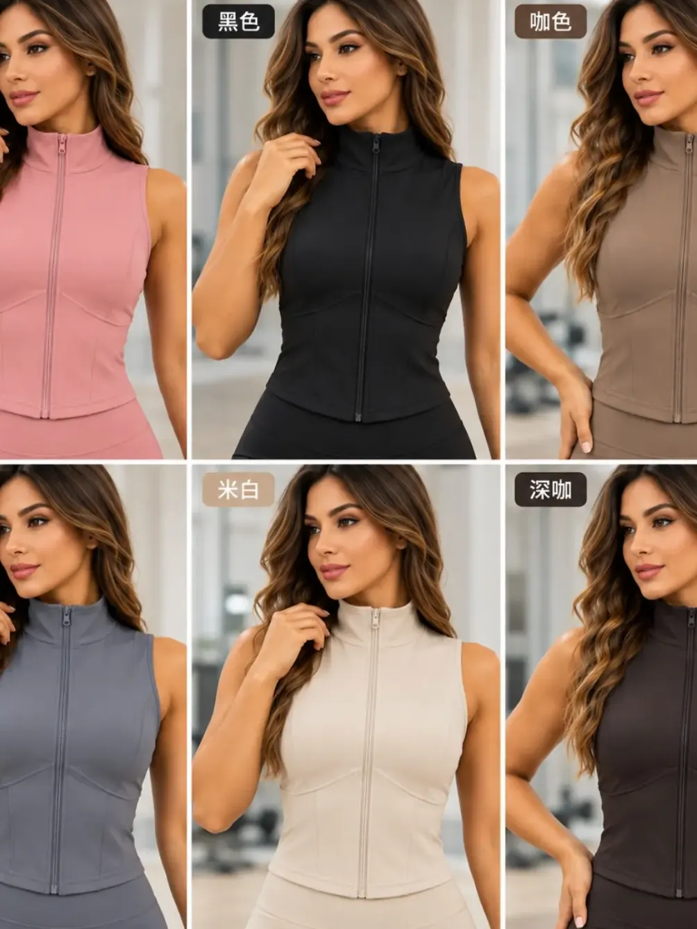 Colete Lulu Modelagem Ajustada P M G/GG #039 Academia