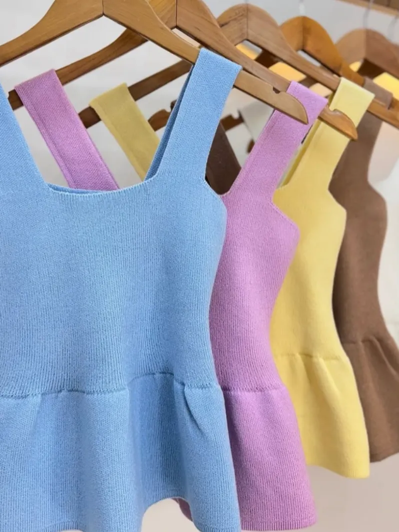 Regata Peplum Modal Tamanho Único Veste 36-42