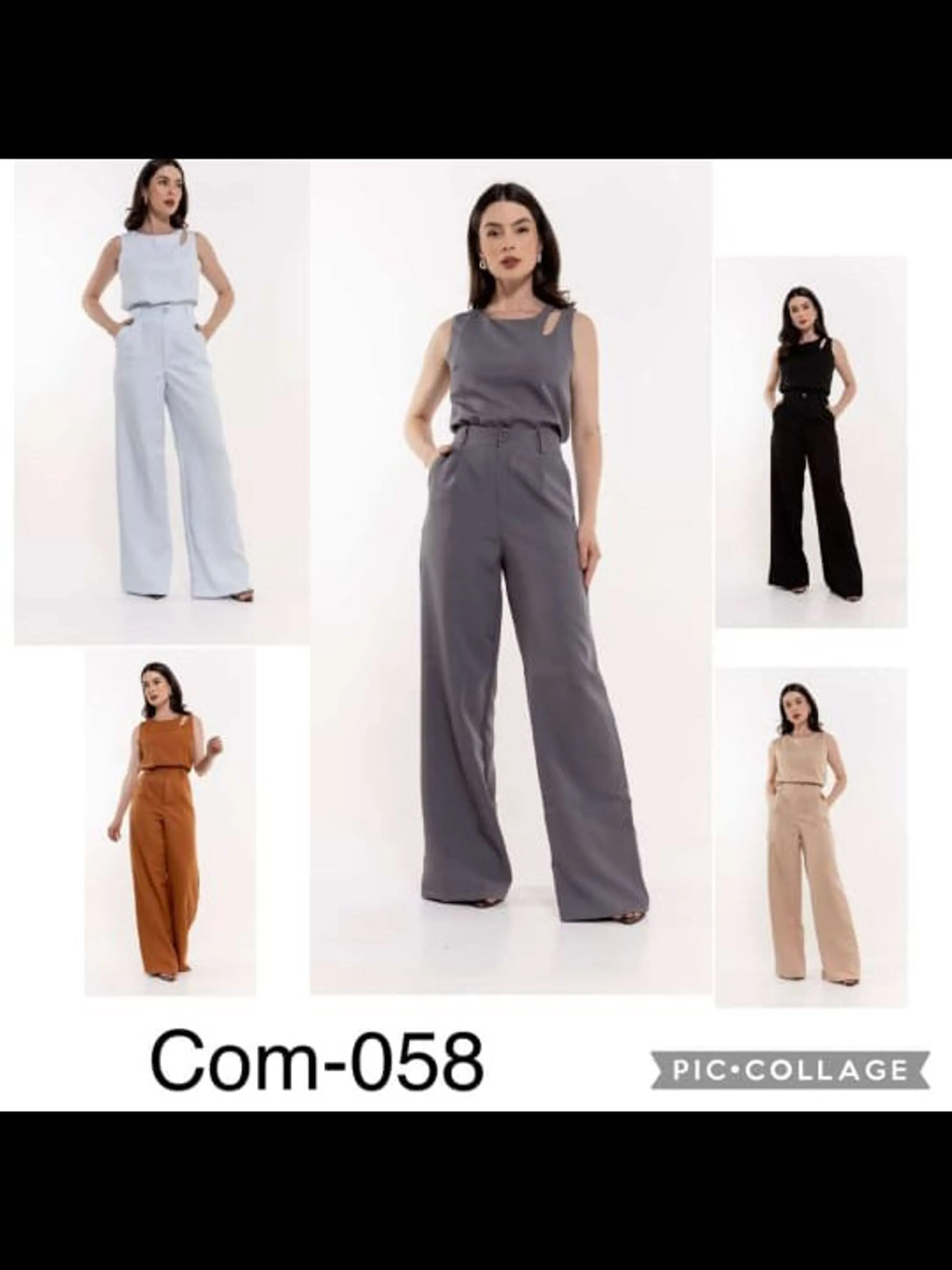 Conjunto calça com regata alfaiataria