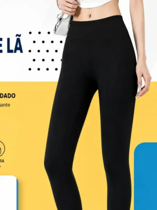 Calça Legging Inverno Peluciada Feminina