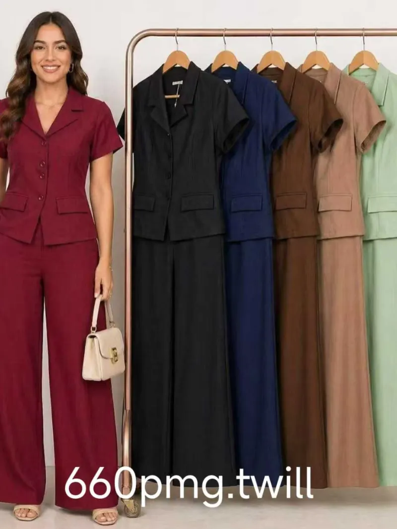Conjunto Twill Manga Curta Inverno XY-660