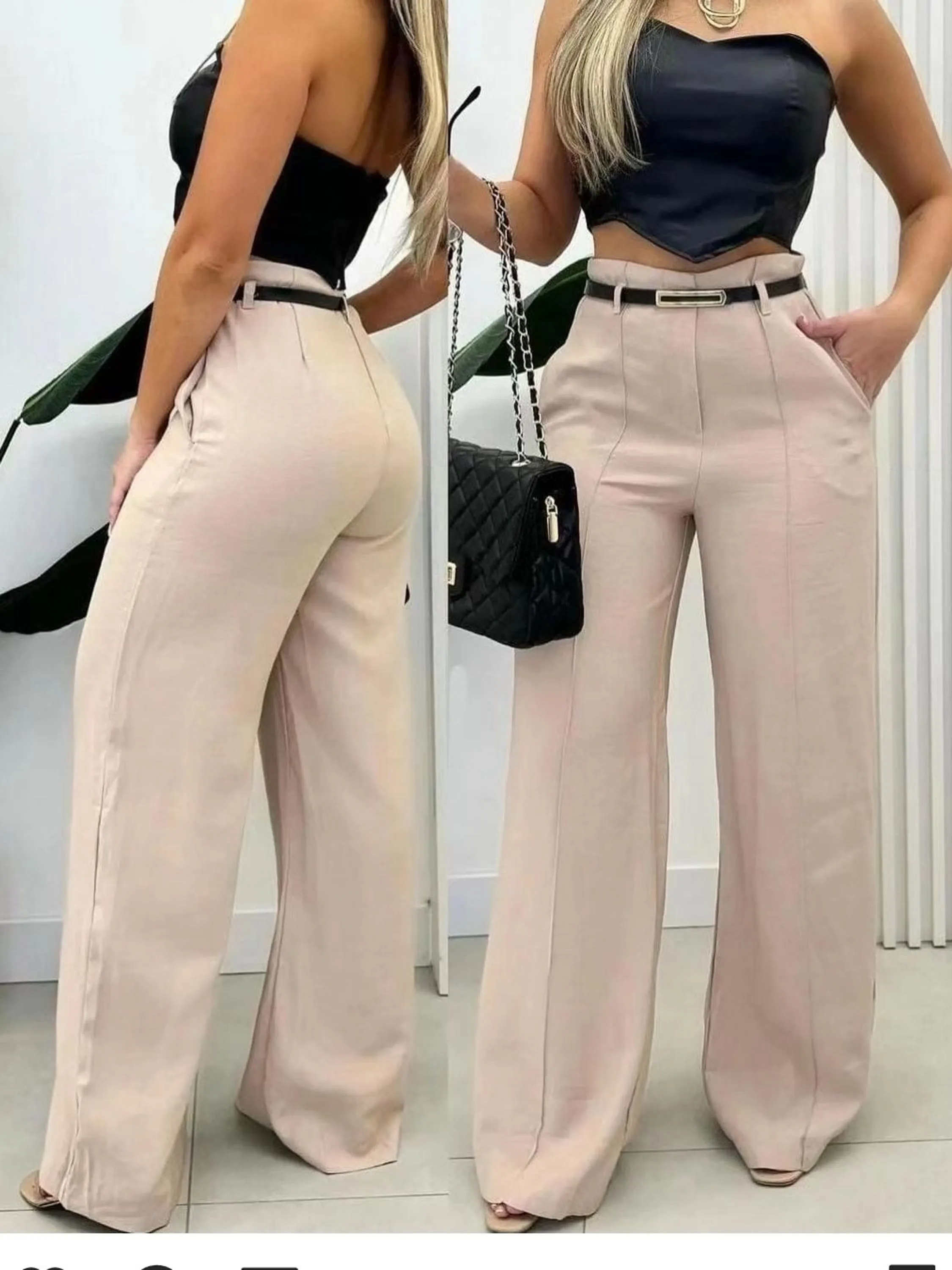 Calça alfaiataria estilo pantalona