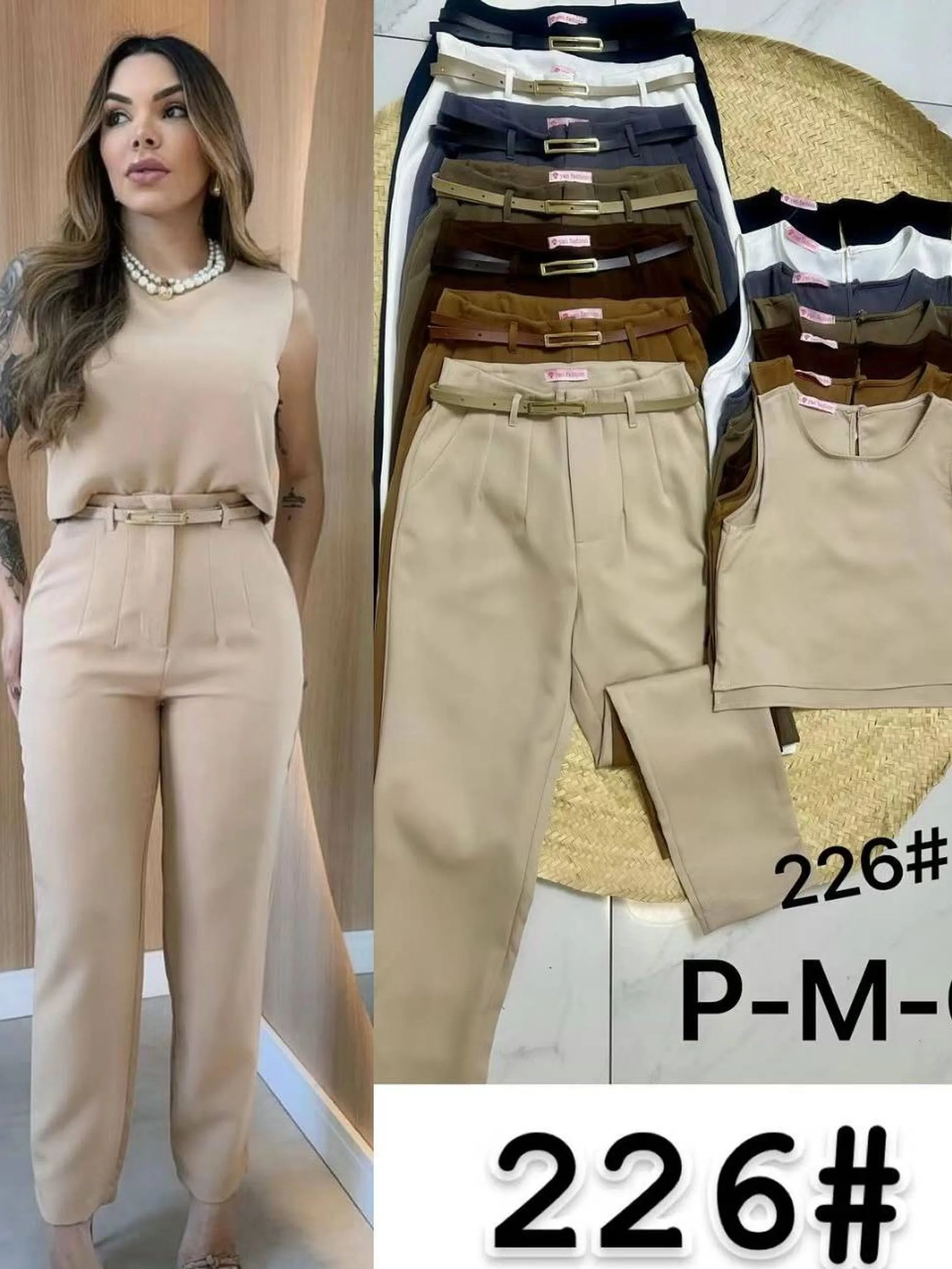 Conjunto alfaiataria calça com colete #226