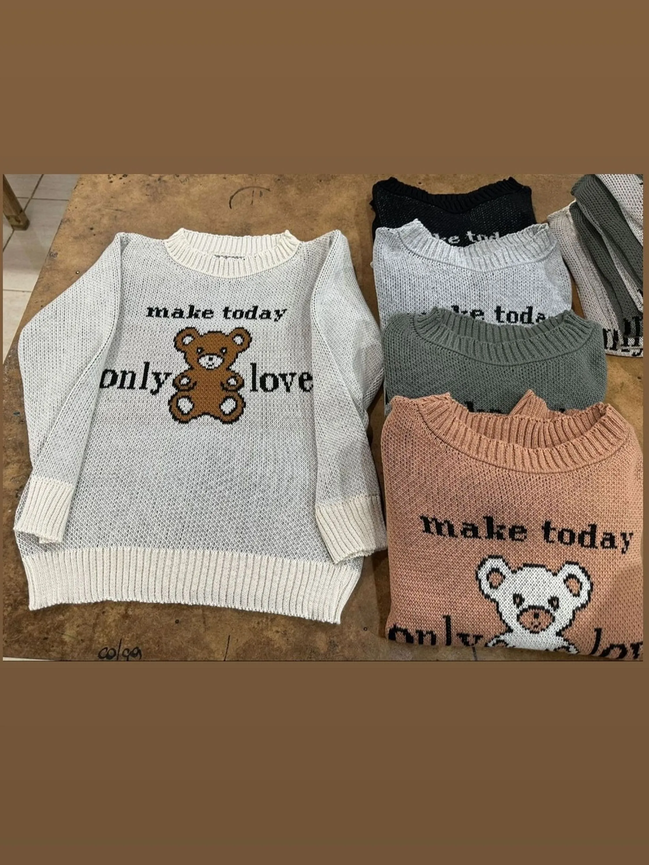 Blusa modal com estampa de urso