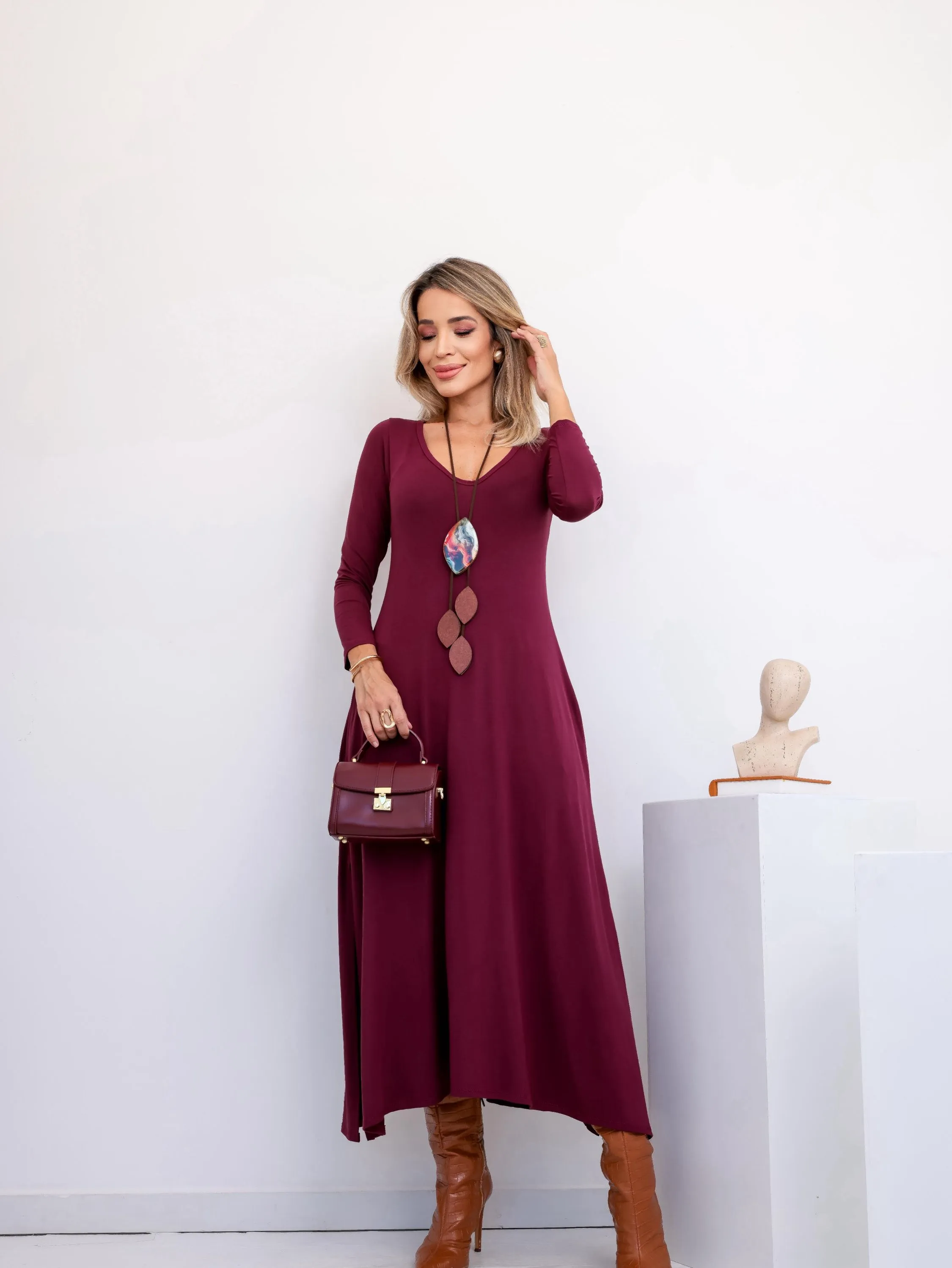 VESTIDO MAITÊ MANGA LONGA