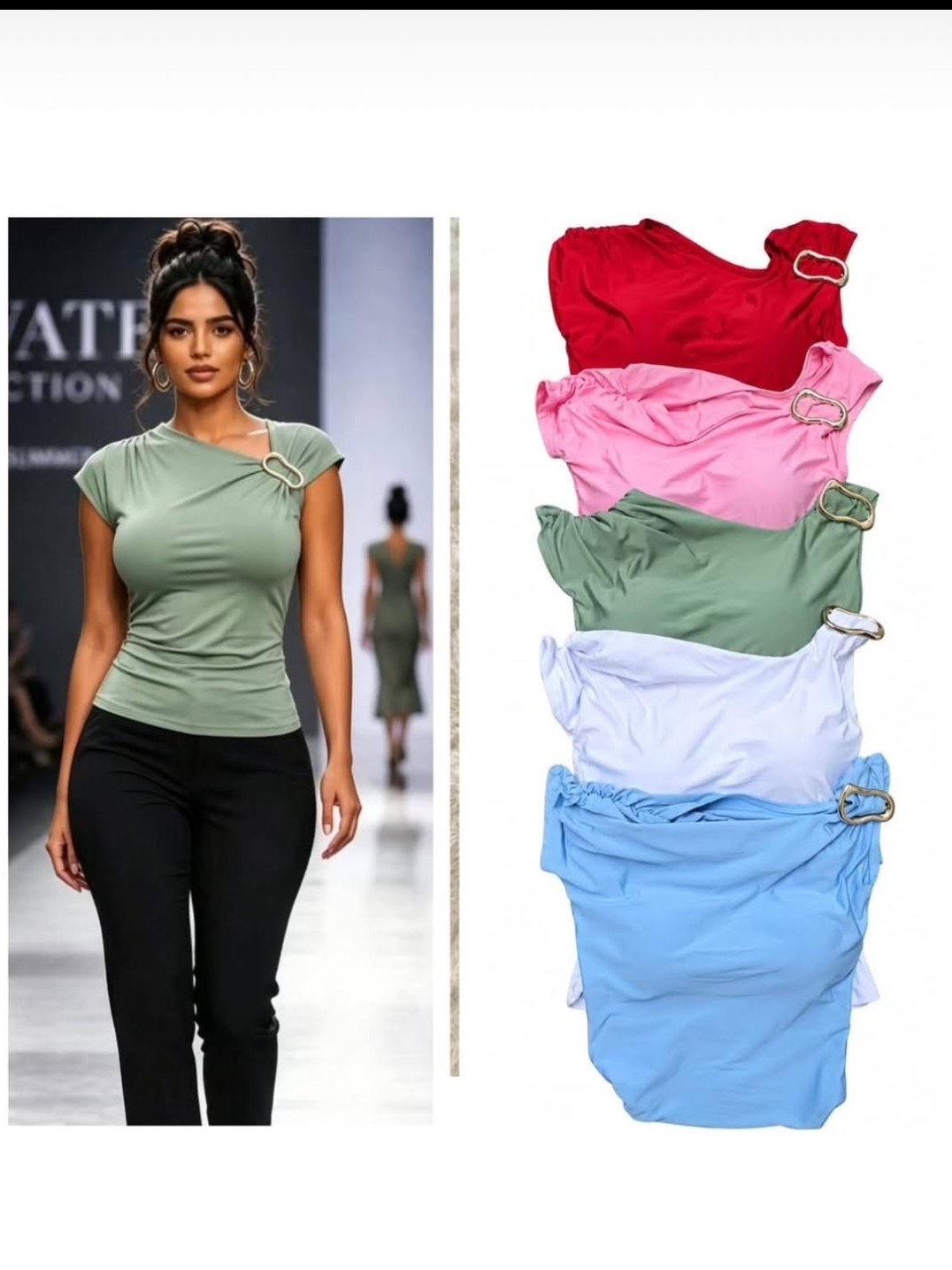 Blusa de manguinha com detalher