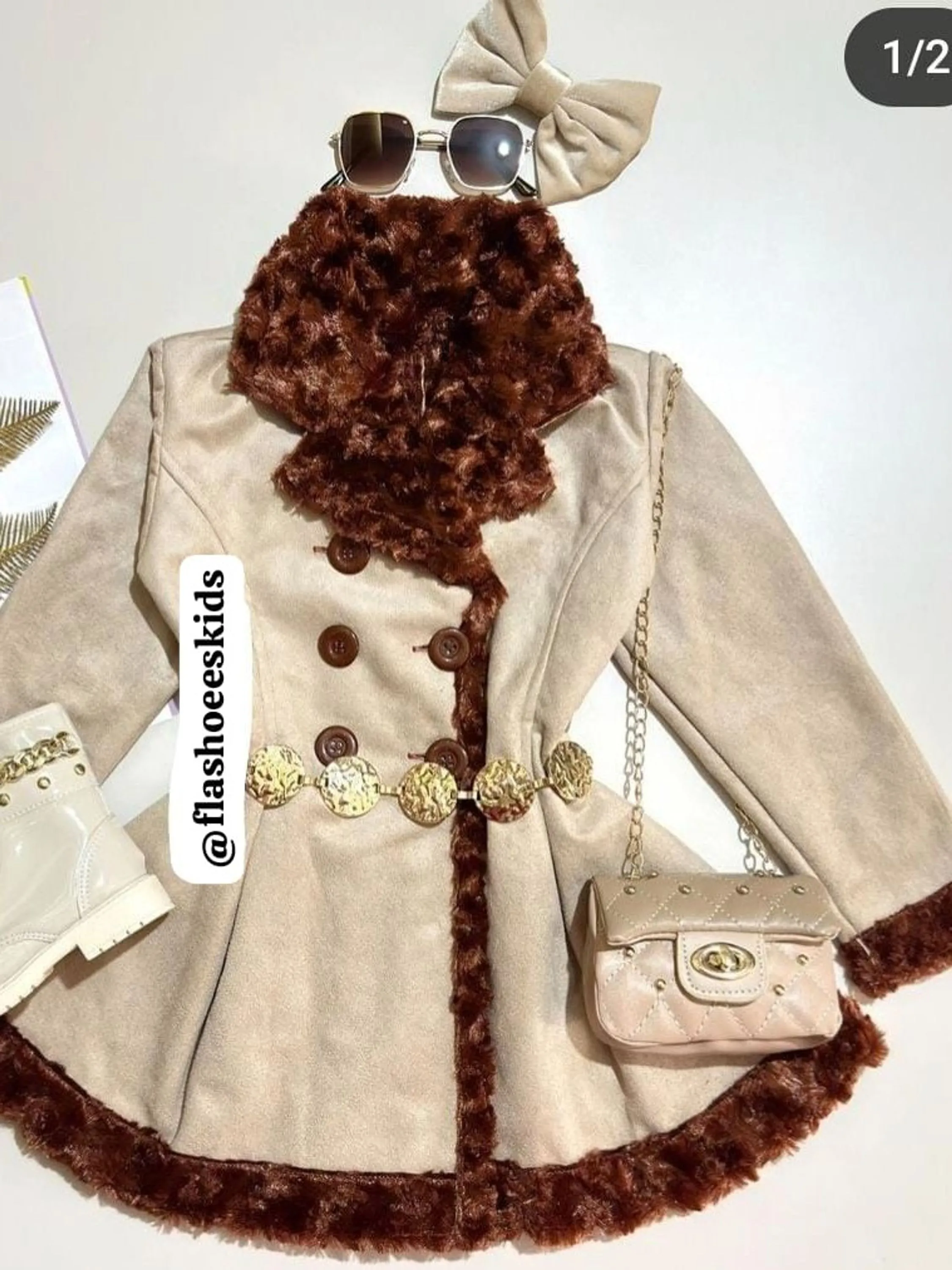 Sobretudo Luxo Juvenil Flashoeskids