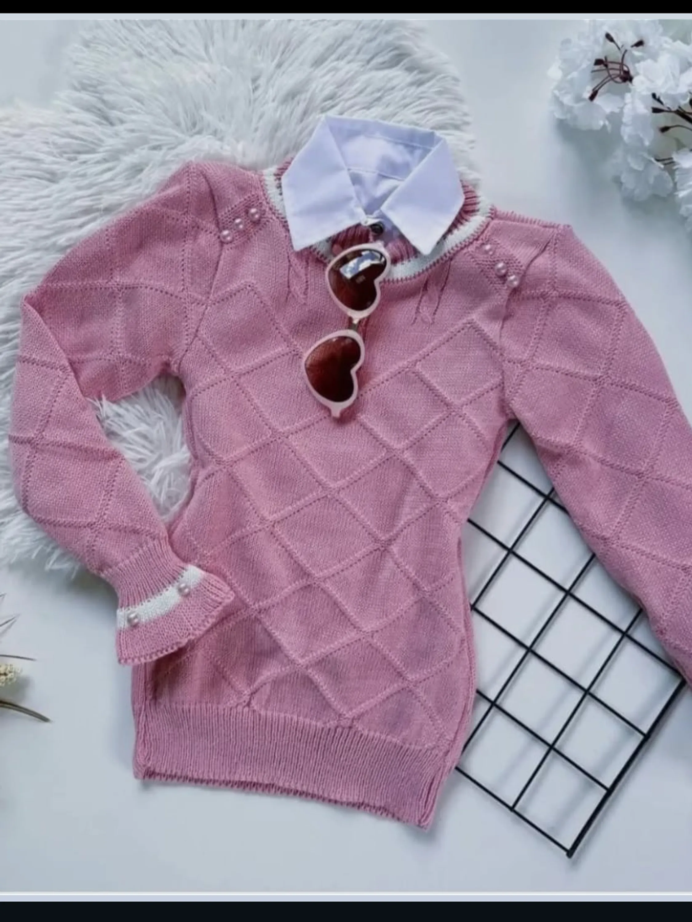 Blusa Tricô Infantil Juvenil Flashoeskids