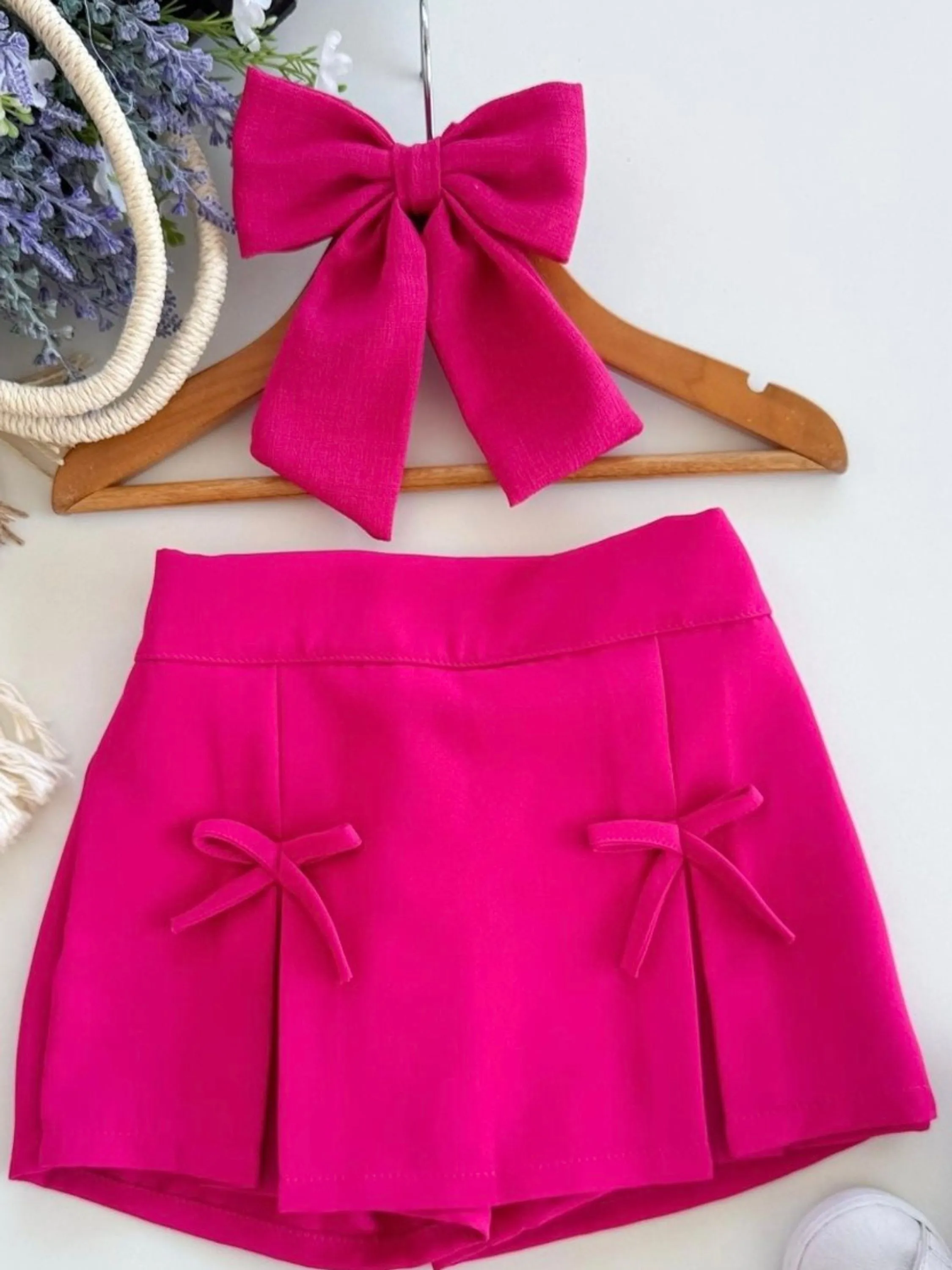Short Saia Lacinho Infantil SD FlashoeesKids