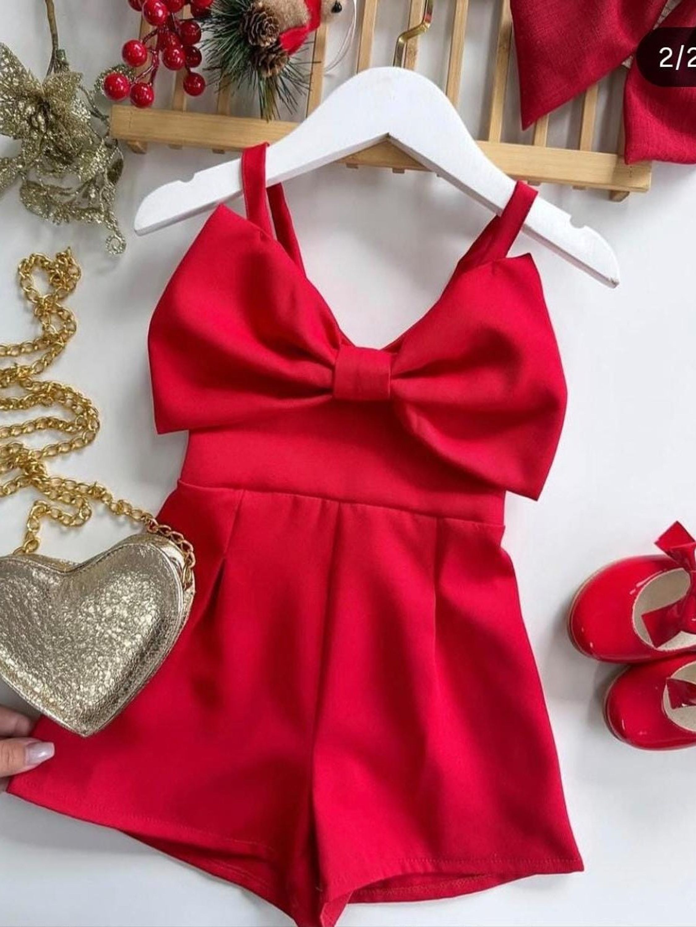 Macaquinho Laço Infantil Flashoeskids