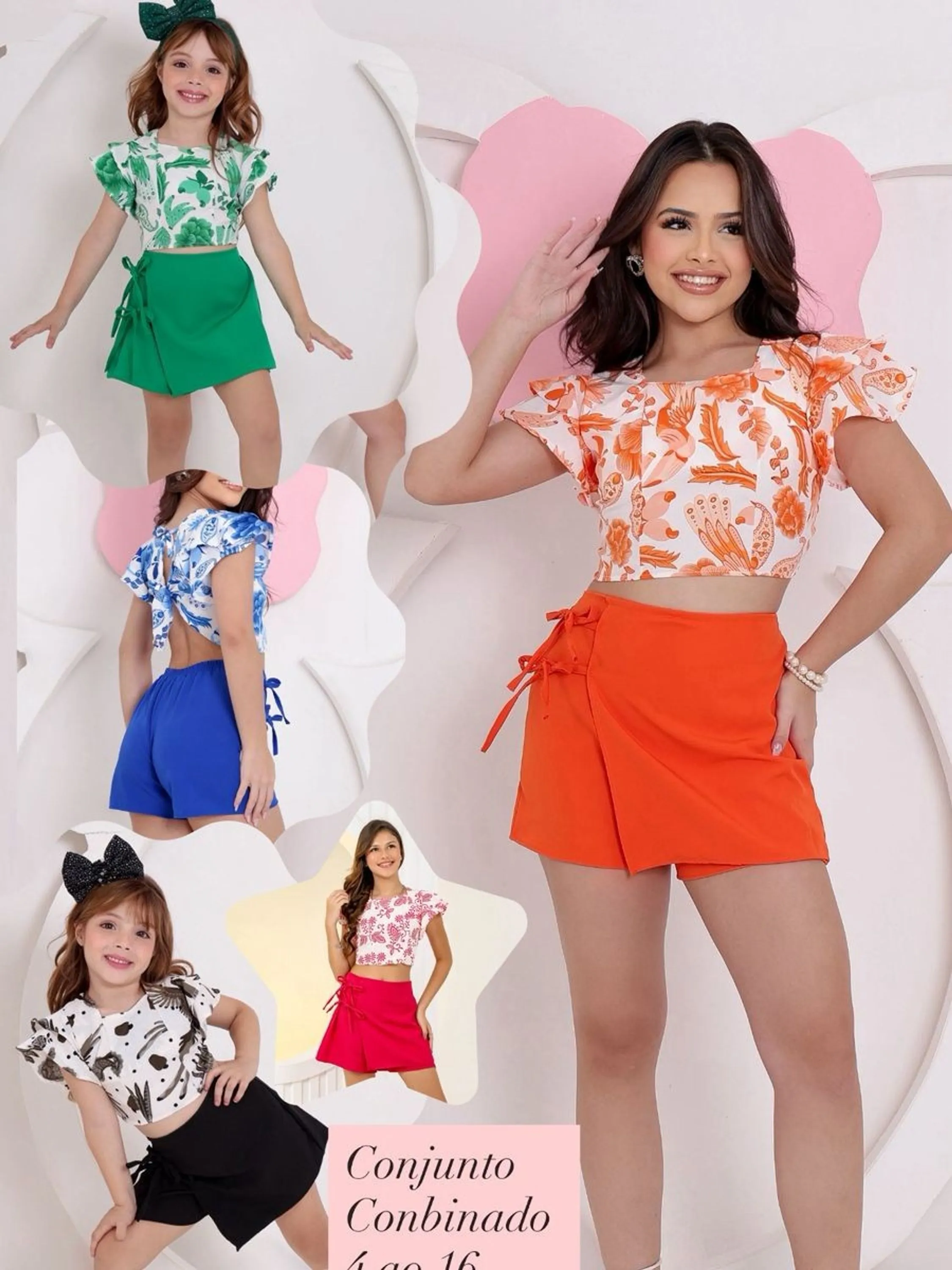Conjunto Combinado Infantil Juvenil Flashoeskids