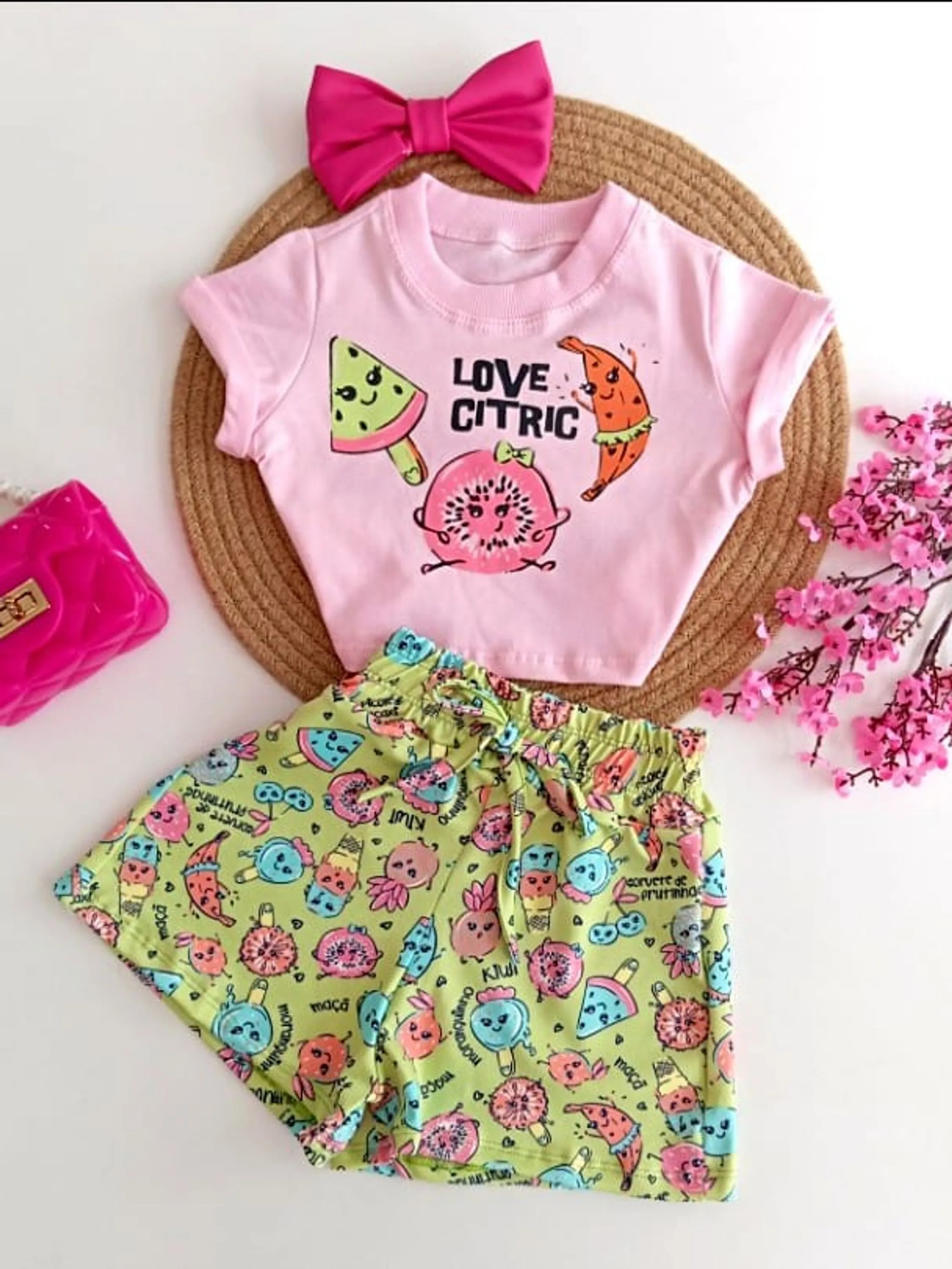 Conjunto infantil verão flashoeeskids