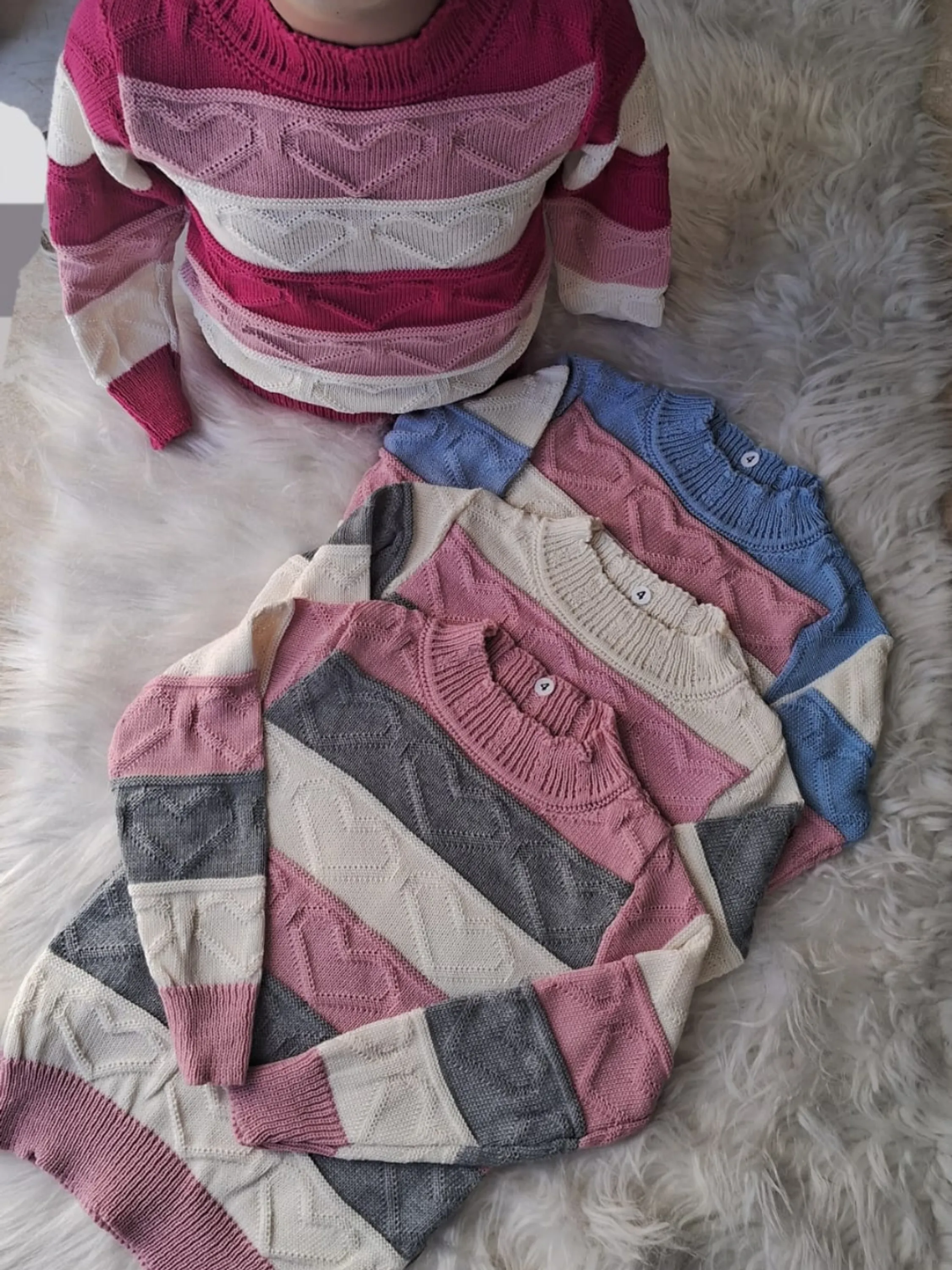 Blusa Tricô Infantil Juvenil Flashoeskids