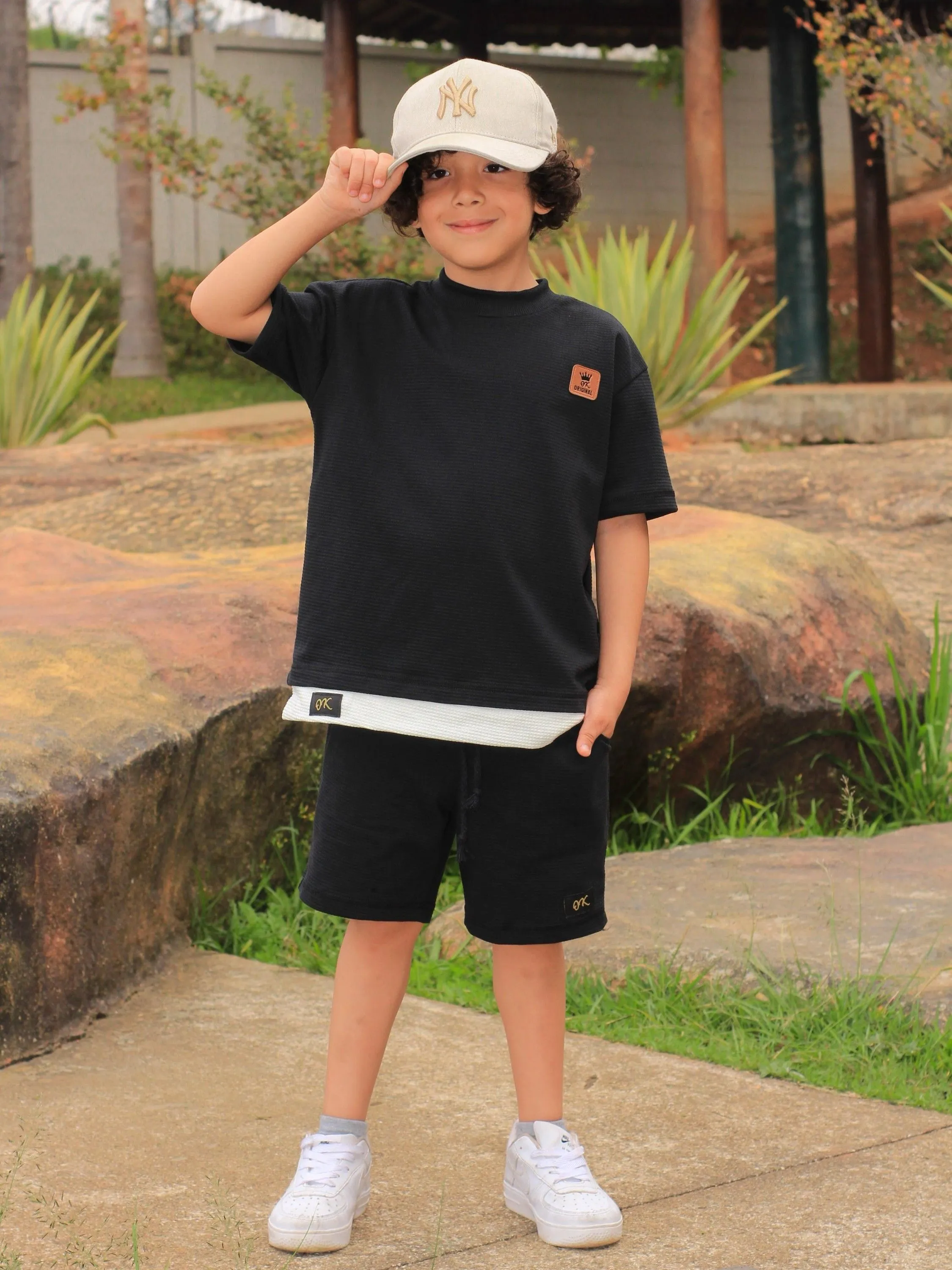 Conjunto infantil masculino flashoeeskids
